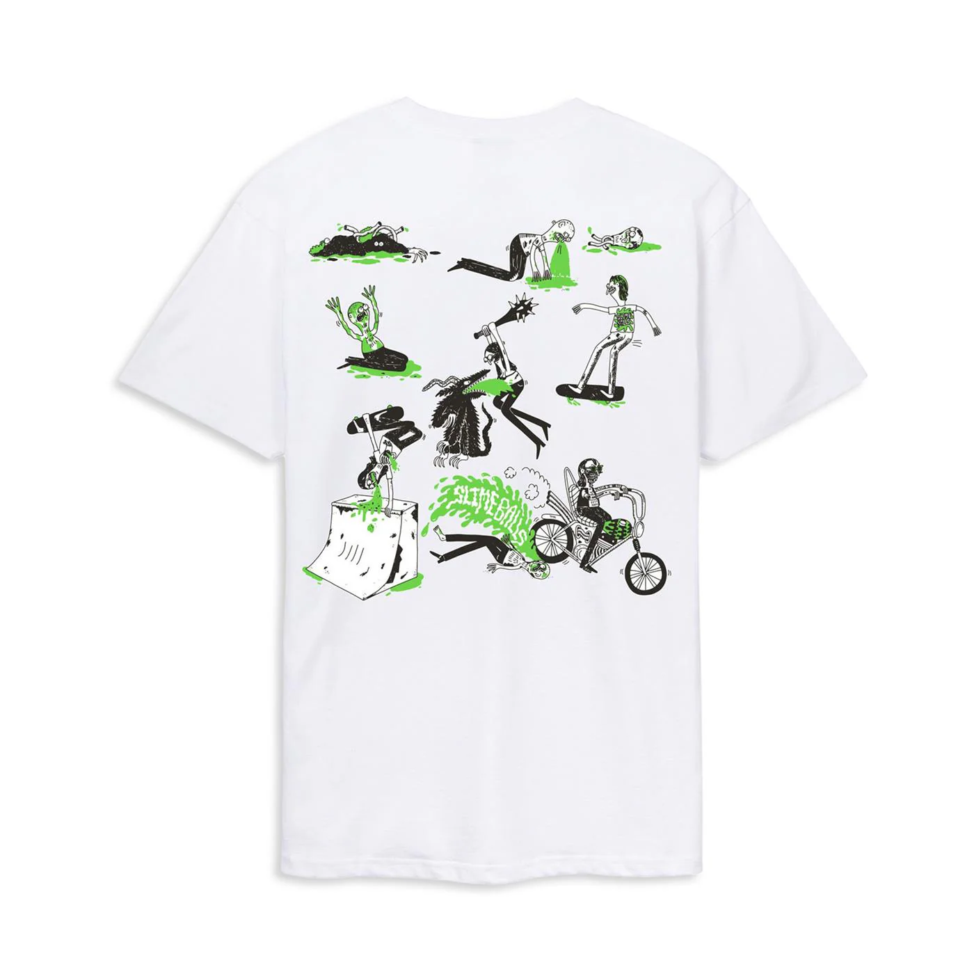 Santa Cruz Slime Balls Scene Report T-Shirt White