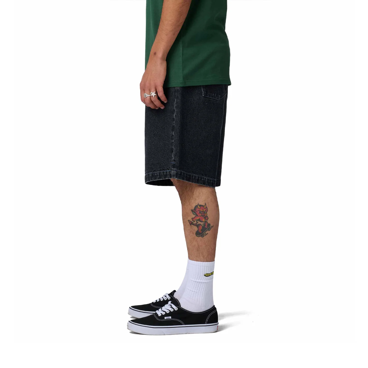Santa Cruz Stamped Big Shorts Black - Image 3