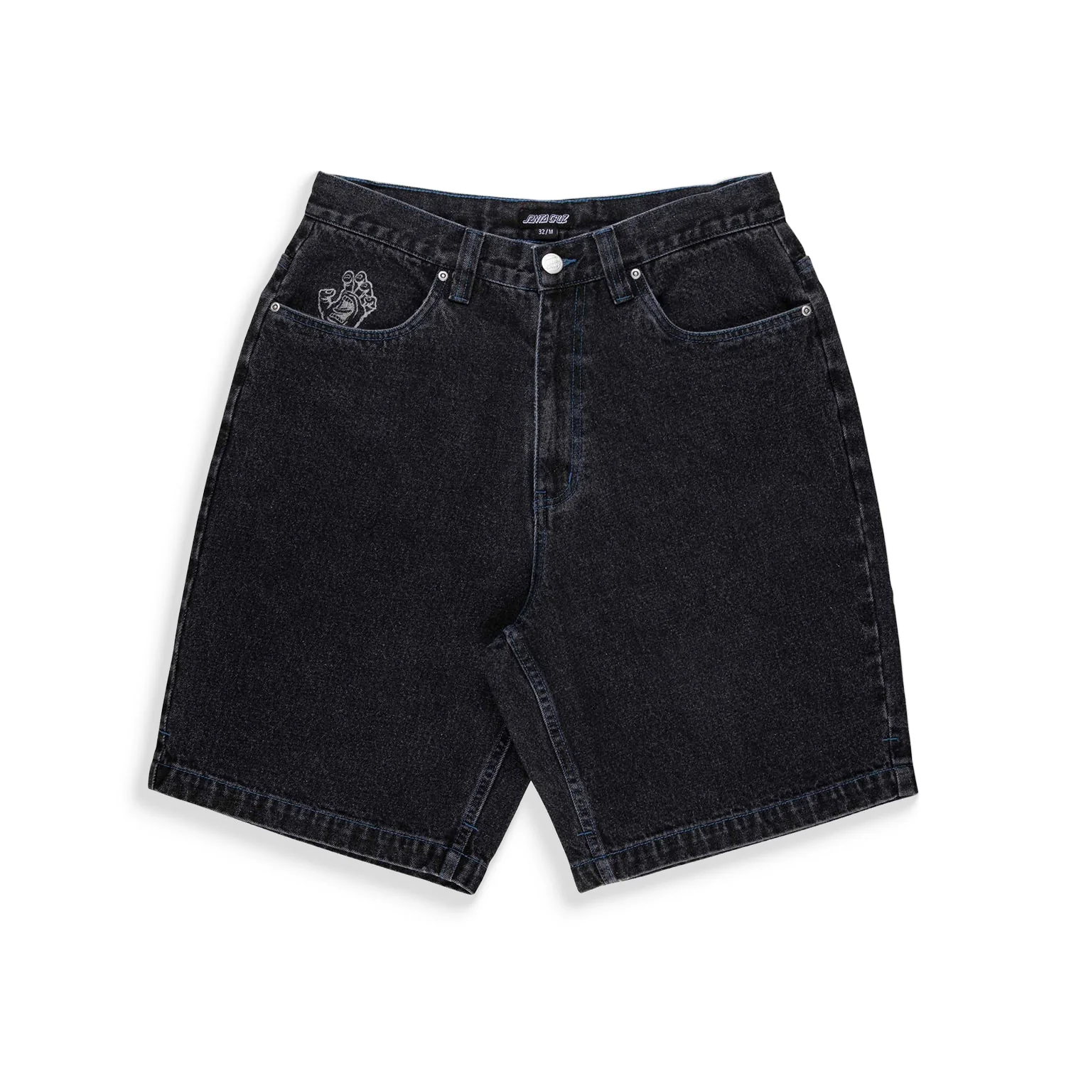 Santa Cruz Stamped Big Shorts Black - Image 5