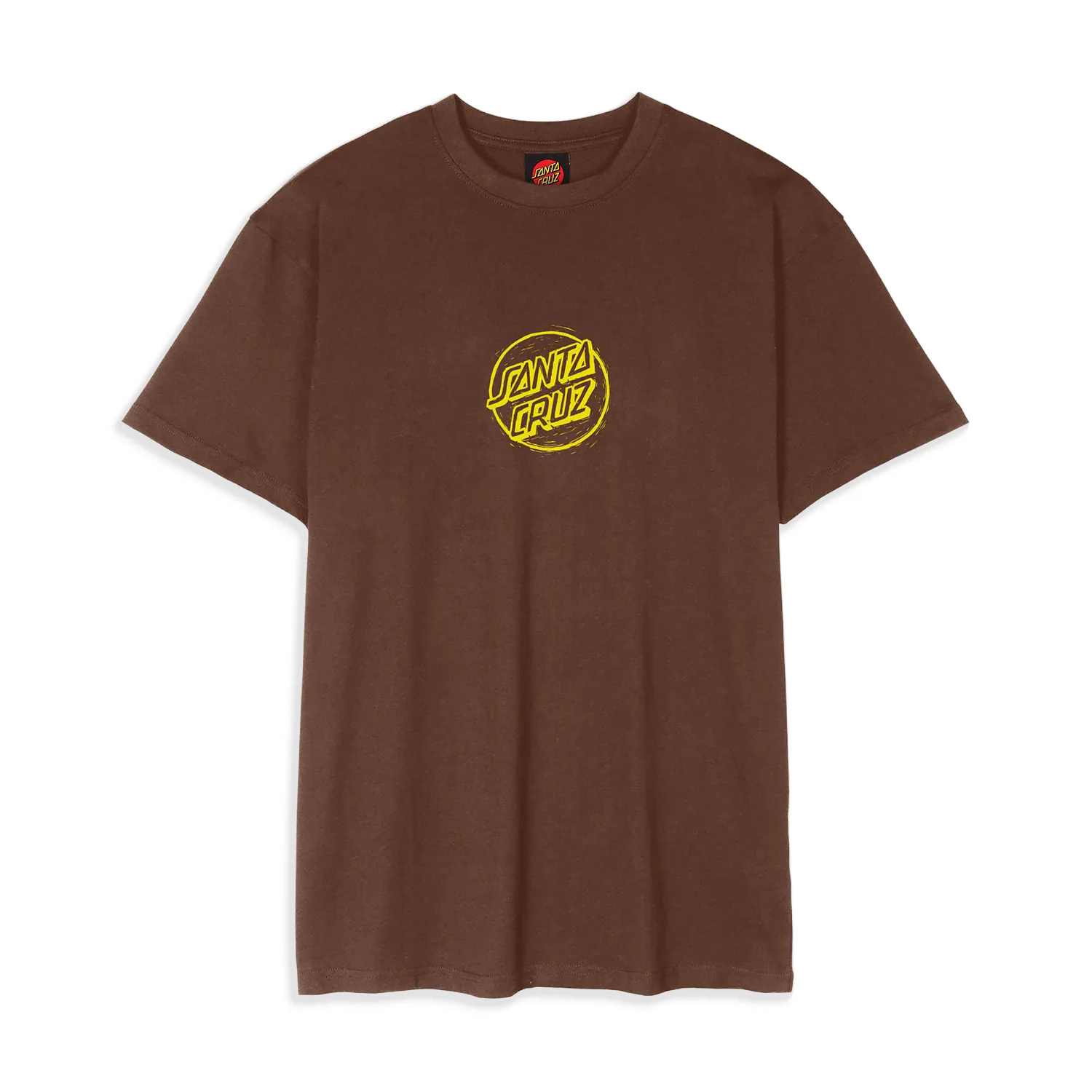 Santa Cruz Stamped Opus Front T-Shirt Coffee