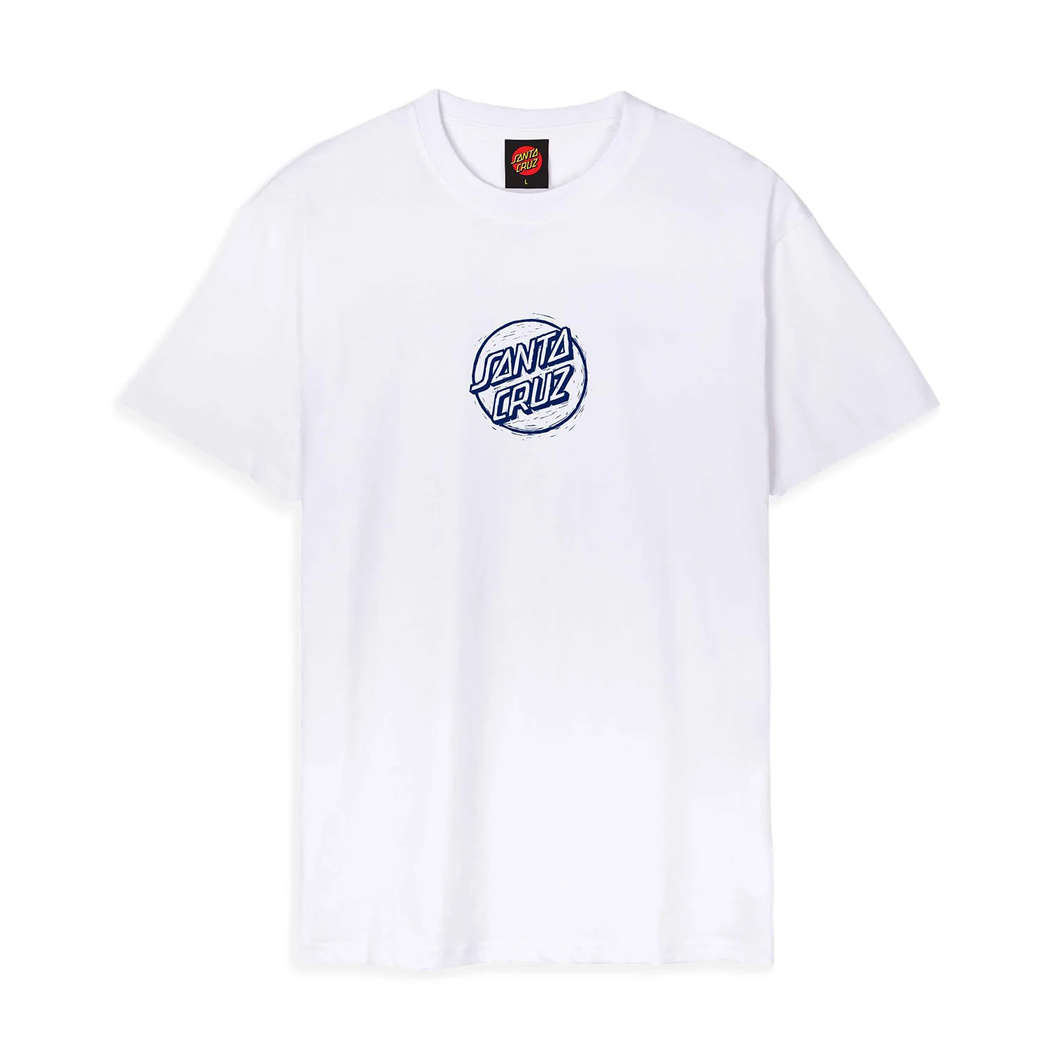 Santa Cruz Stamped Opus Front T-Shirt White