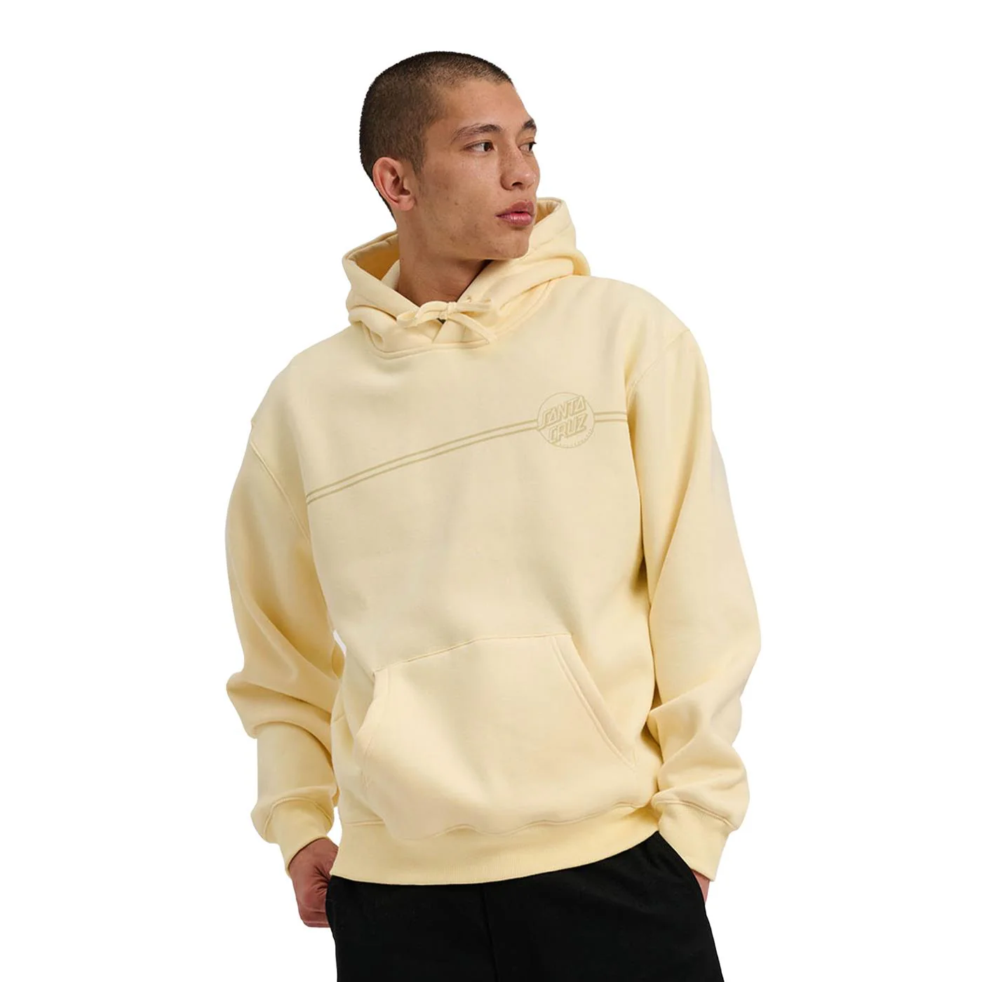 Santa Cruz Tonal Opus Dot Stripe Hoodie Vanilla