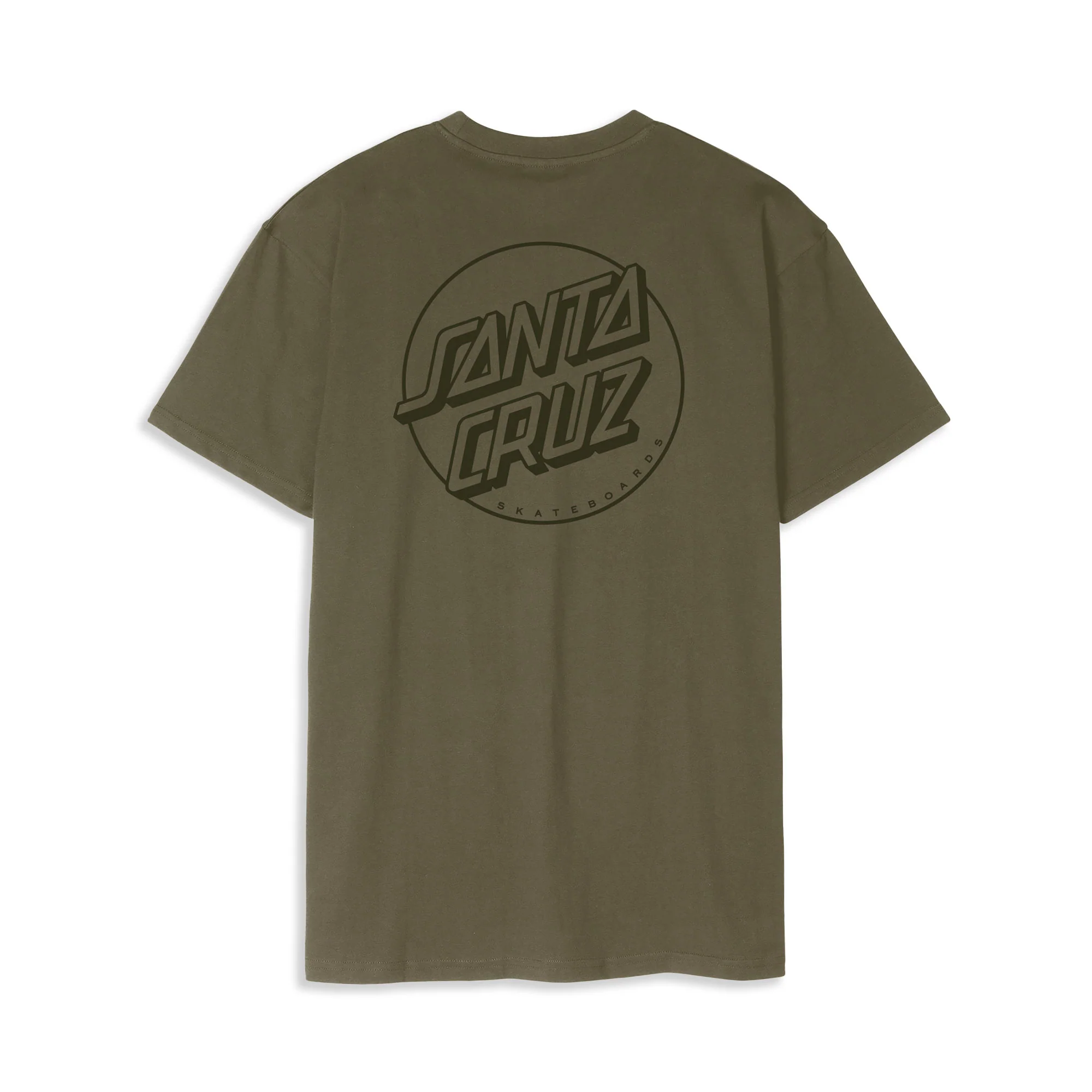 Santa Cruz Tonal Opus Dot Stripe T-Shirt Uniform Green