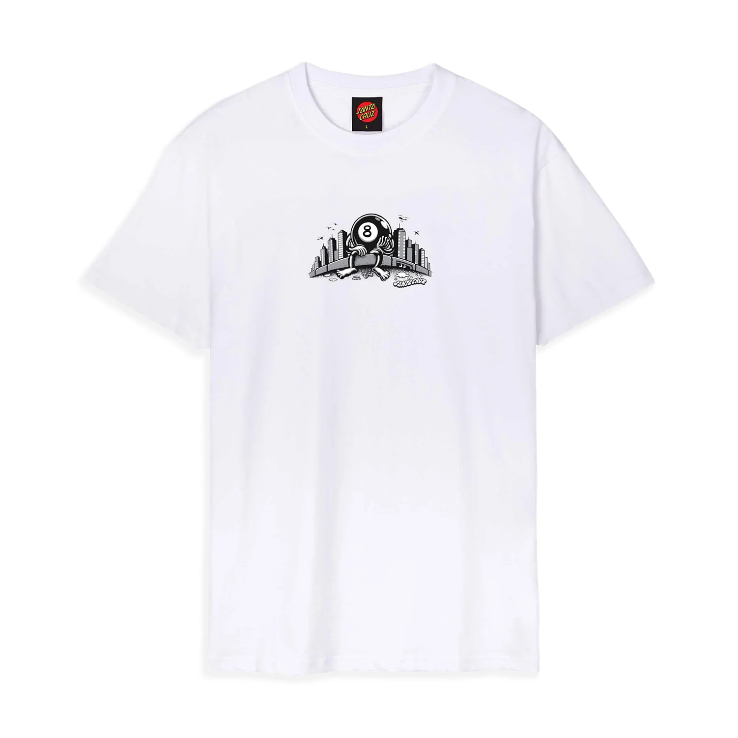 Santa Cruz Winkowski Curb Front T-Shirt White