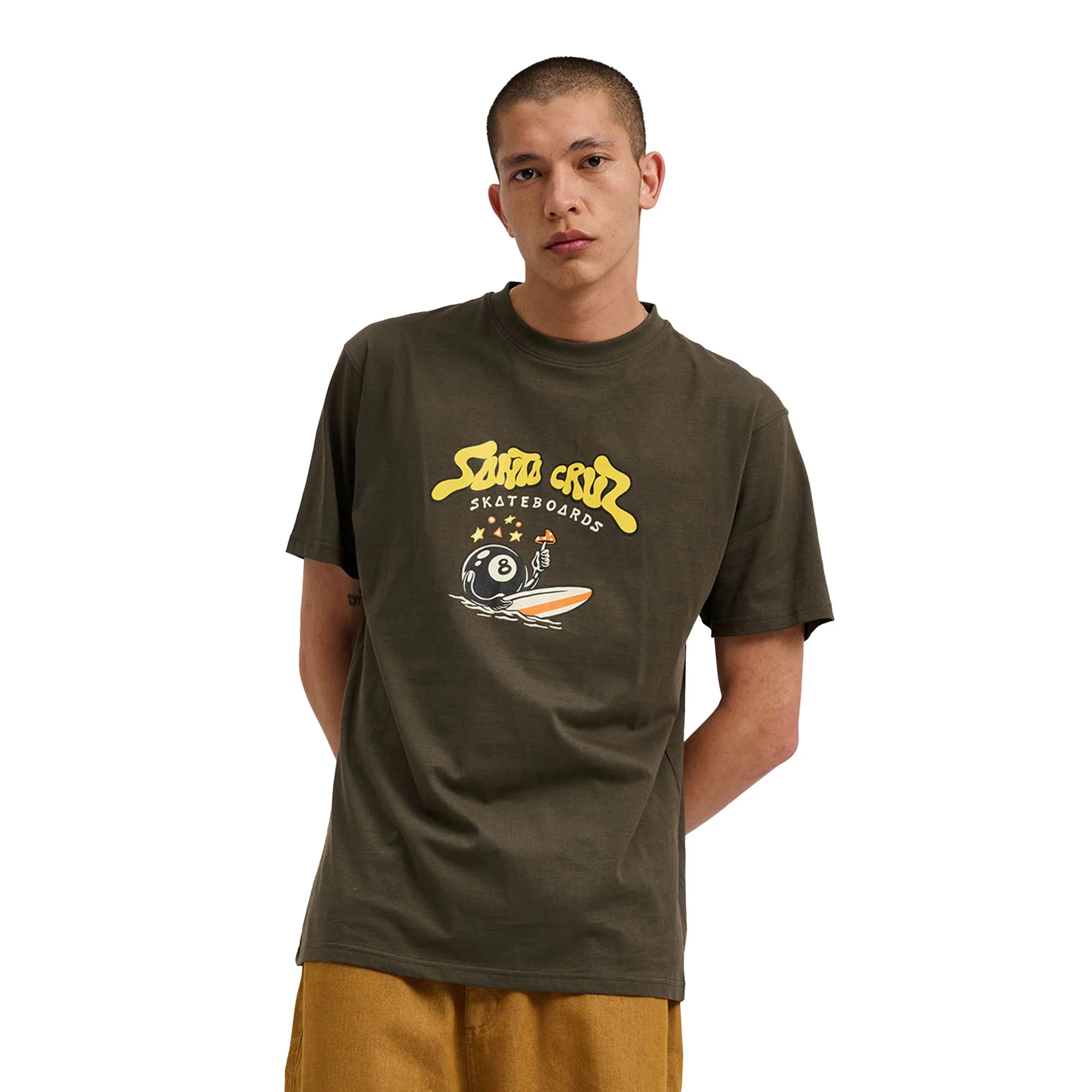 Santa Cruz Winkowski Surf Front T-Shirt Washed Black