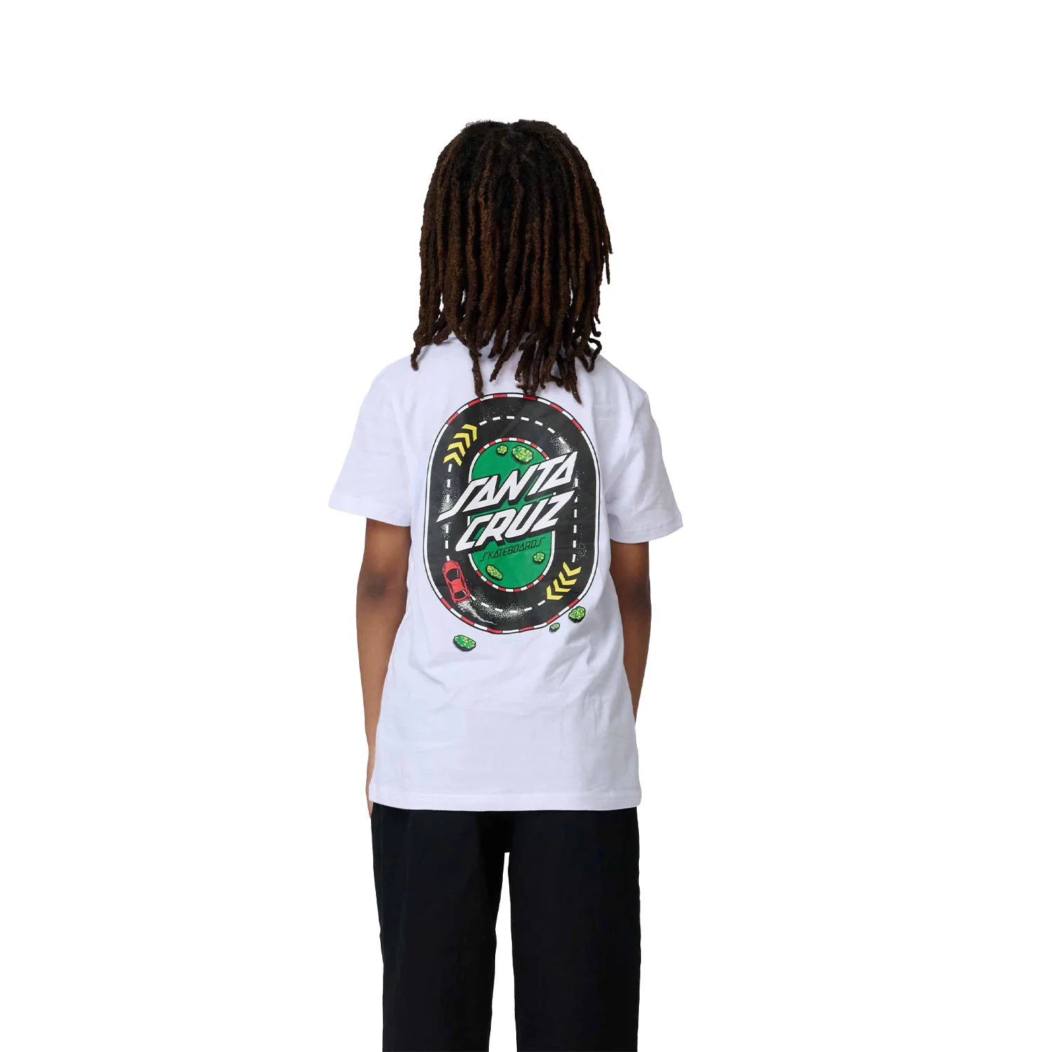 Santa Cruz Youth Pit Cruz T-Shirt Tee White - Image 2