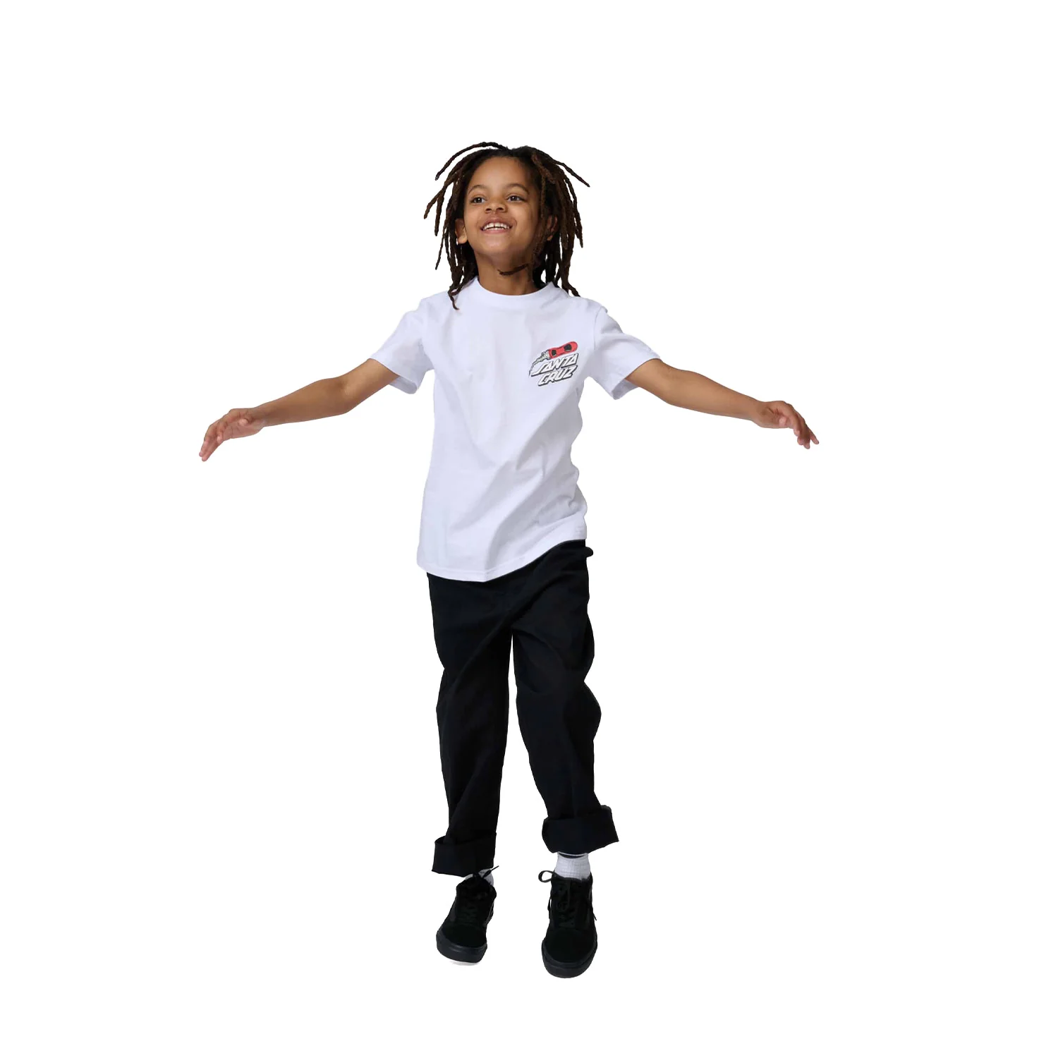 Santa Cruz Youth Pit Cruz T-Shirt Tee White - Image 4