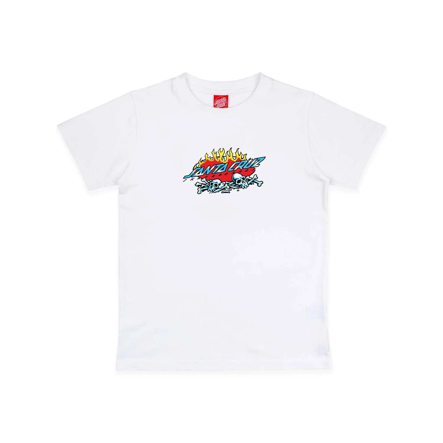 Santa Cruz Youth Salba Voodoo Pit Front Tee White
