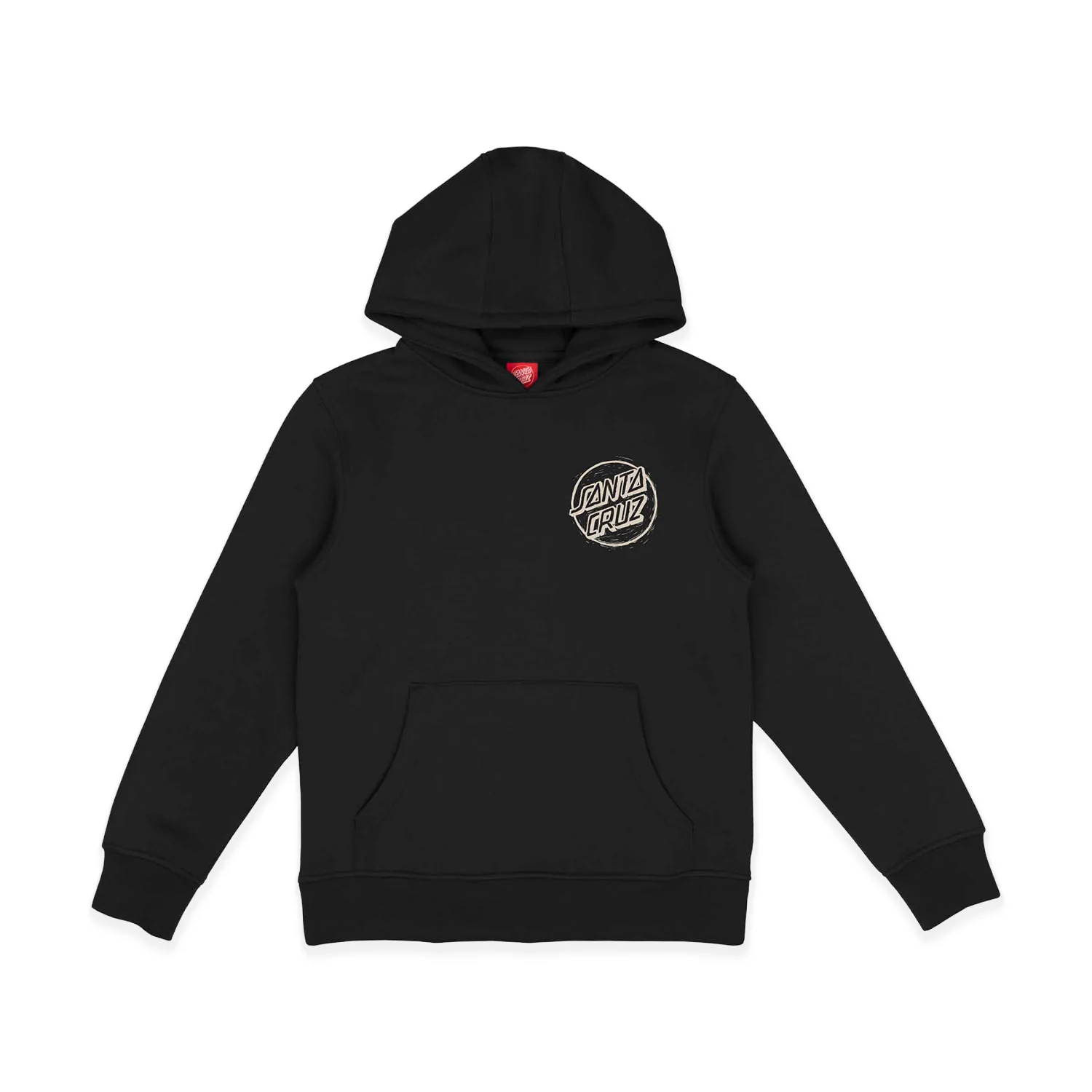 Santa Cruz Youth Stamped Opus Camo Hoodie Black