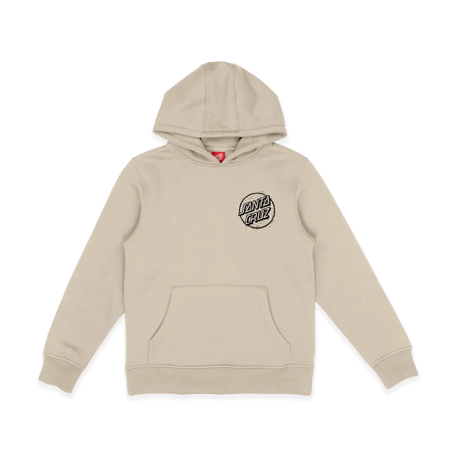 Santa Cruz Youth Stamped Opus Camo Hoodie Chalk - Image 5