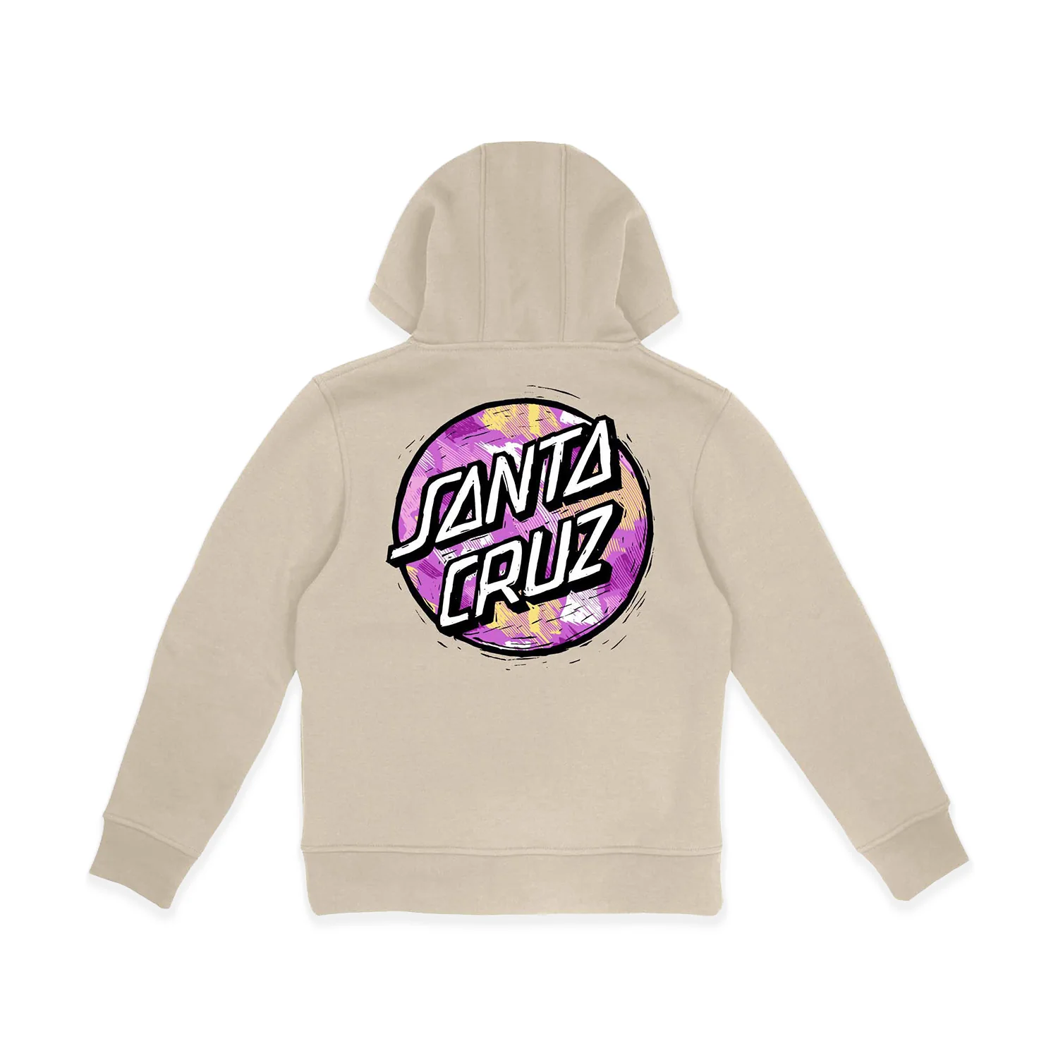 Santa Cruz Youth Stamped Opus Camo Hoodie Chalk - Image 6