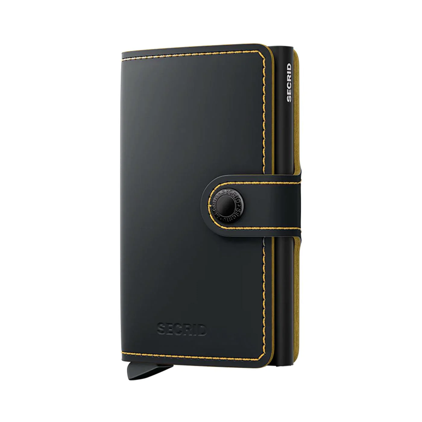Secrid Miniwallet Matte Black & Ochre