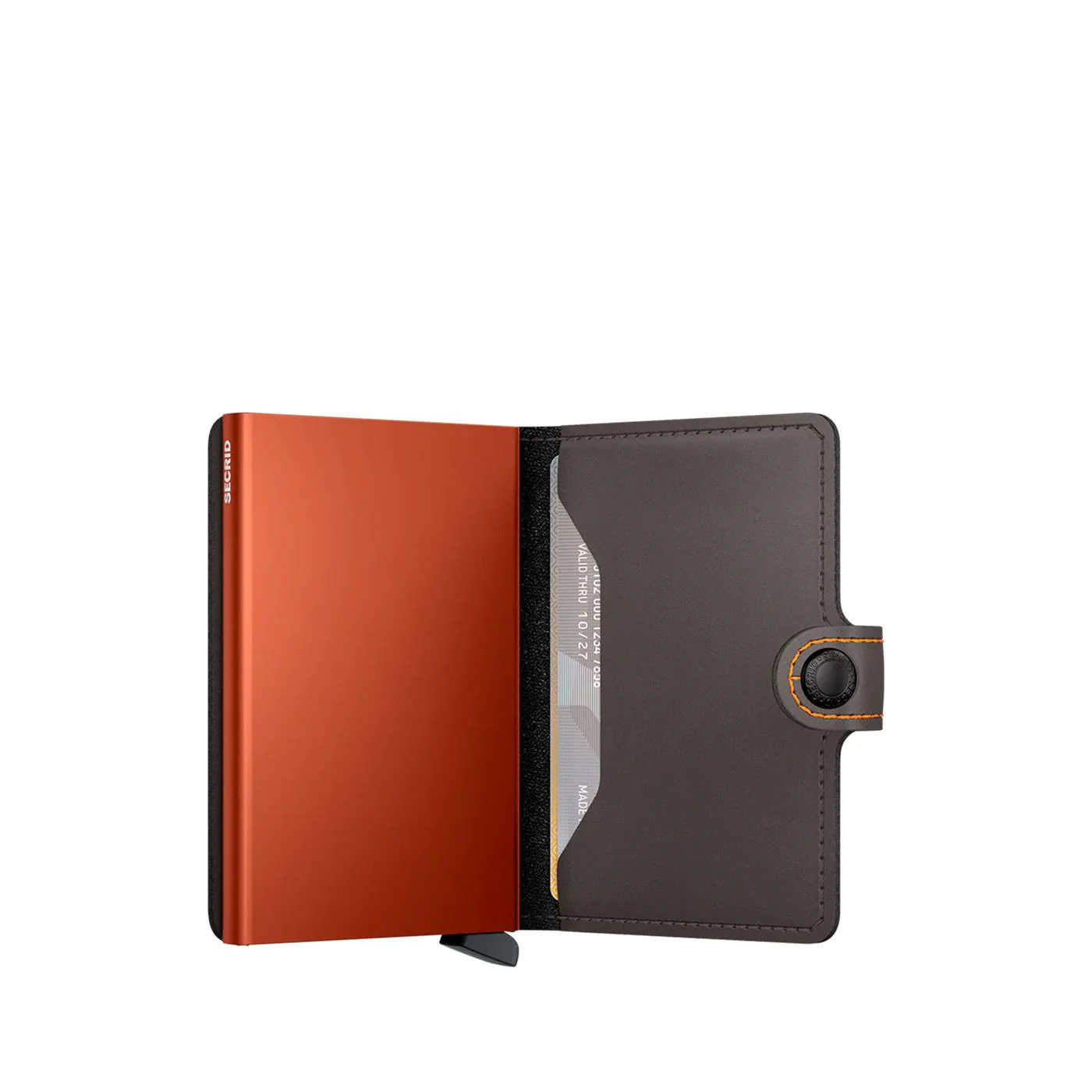 Secrid Miniwallet Matte Truffle/Orange - Image 3