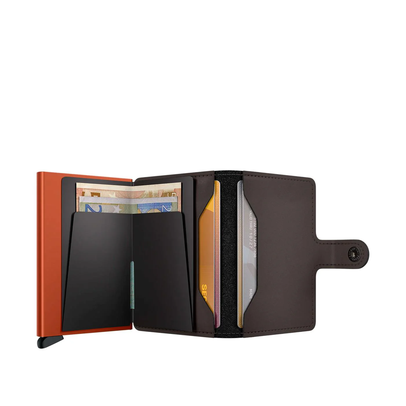 Secrid Miniwallet Matte Truffle/Orange - Image 4