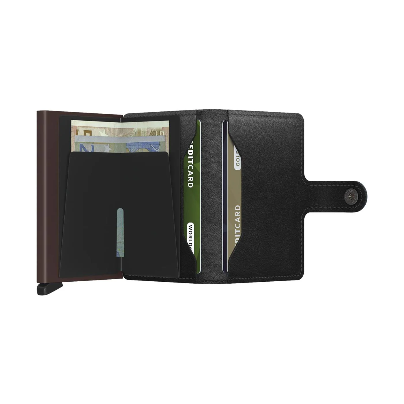 Secrid Miniwallet Original Black/Brown - Image 4