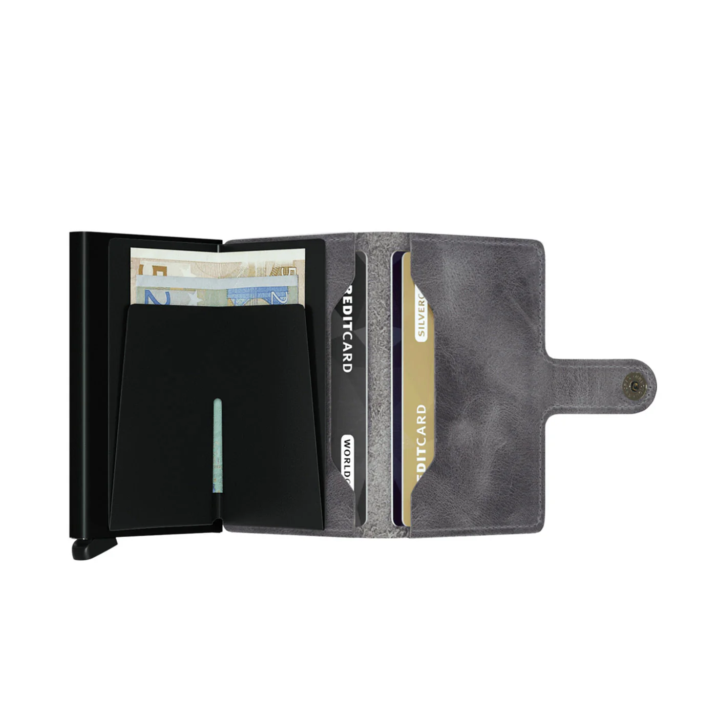 Secrid Miniwallet Vintage Grey/Black - Image 3