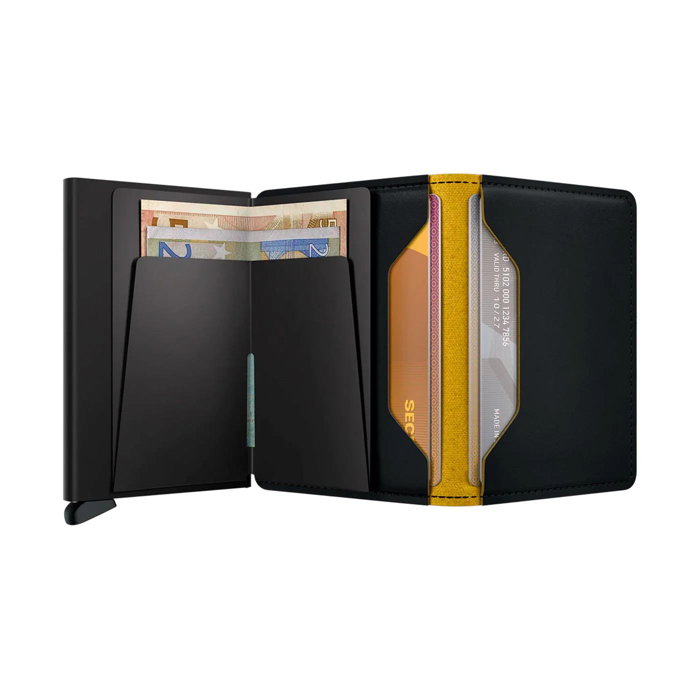 Secrid Slimwallet Matte Black & Ochre - Image 4