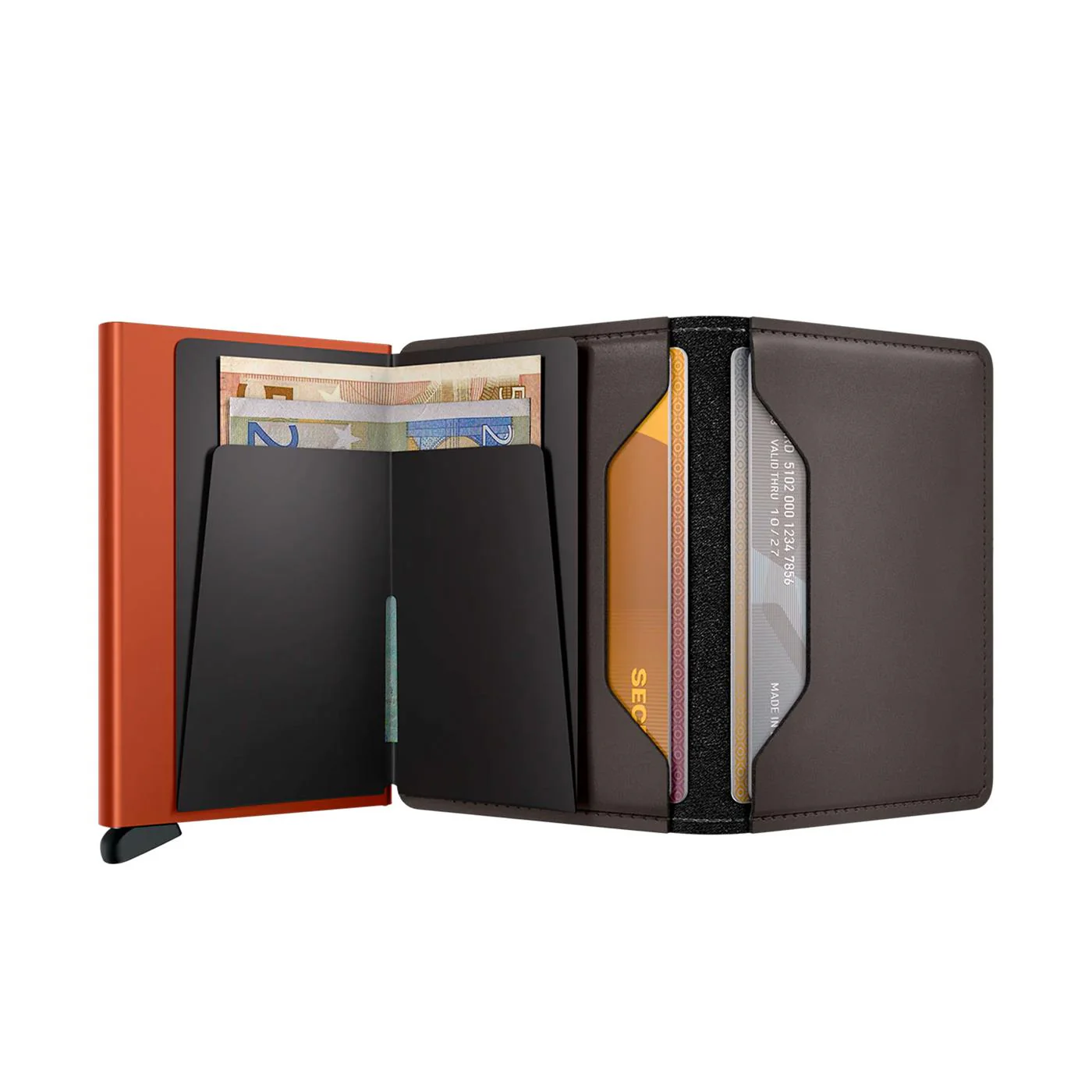 Secrid Slimwallet Matte Truffle/Orange - Image 4