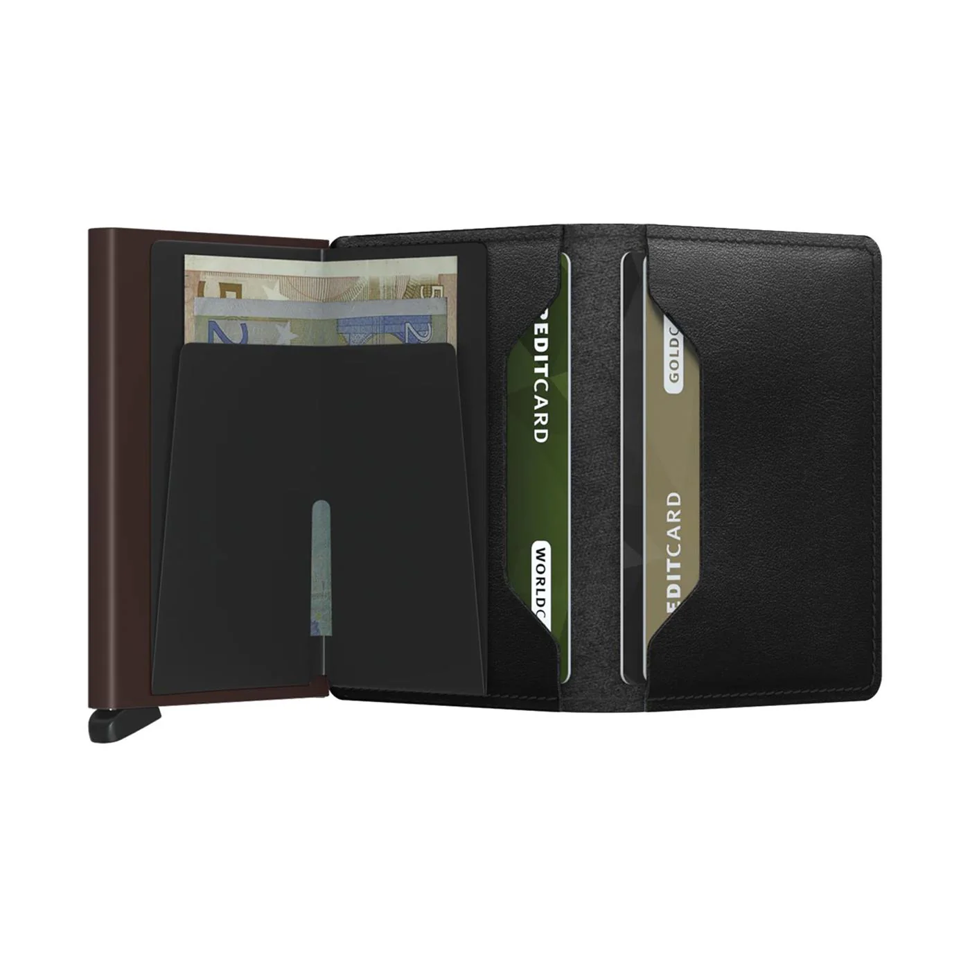 Secrid Slimwallet Original Black/Brown - Image 4