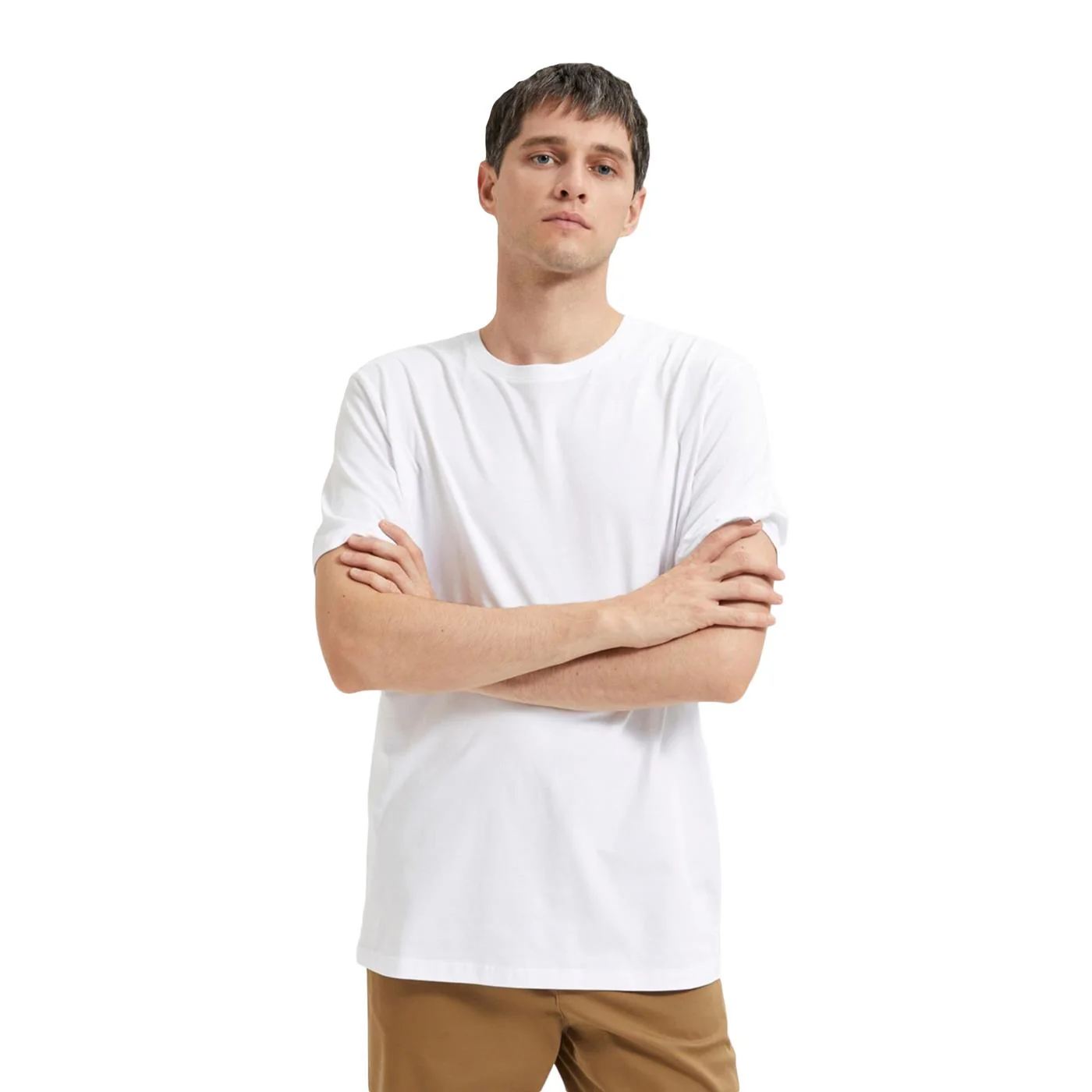 Selected Homme Aspen SS O-Neck Tee Bright White