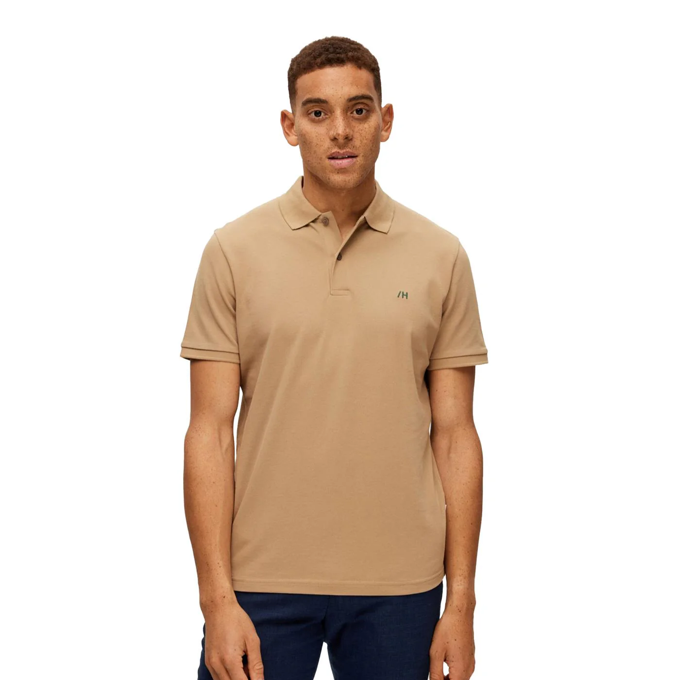 Selected Homme Dante SS Polo Kelp