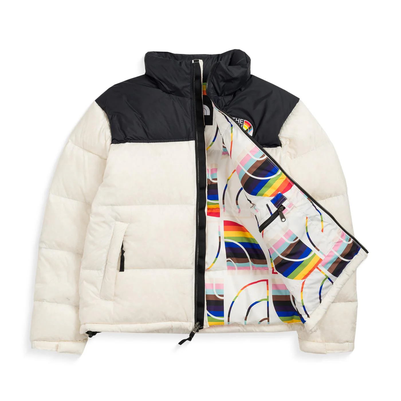 The North Face 1996 Retro Nuptse Pride Jacket Gardenia White - Image 2