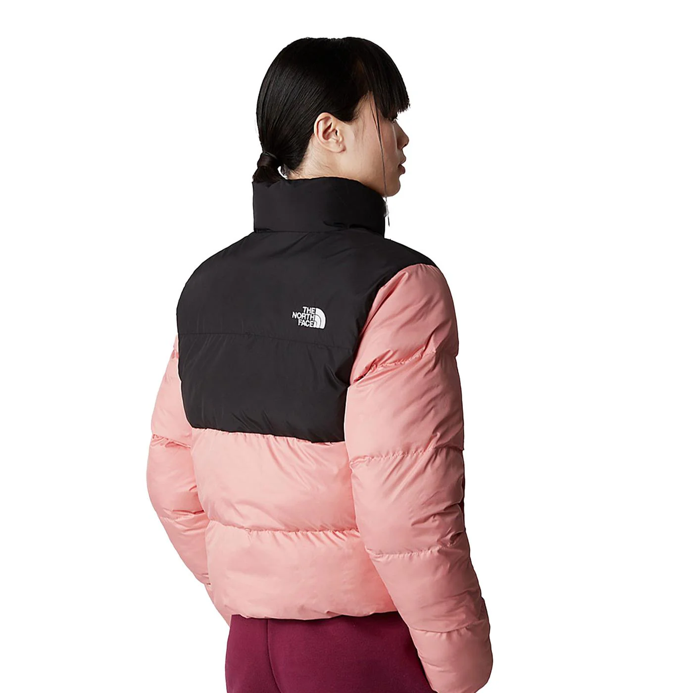 The North Face Cropped Saikuru Jacket Shady Rose/TNF Black - Image 2