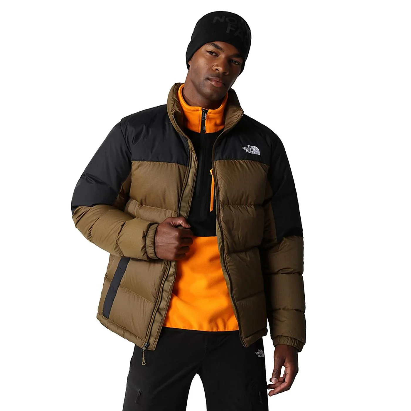 The North Face Diablo Down Jacket Military Olive/TNF Black - Image 3