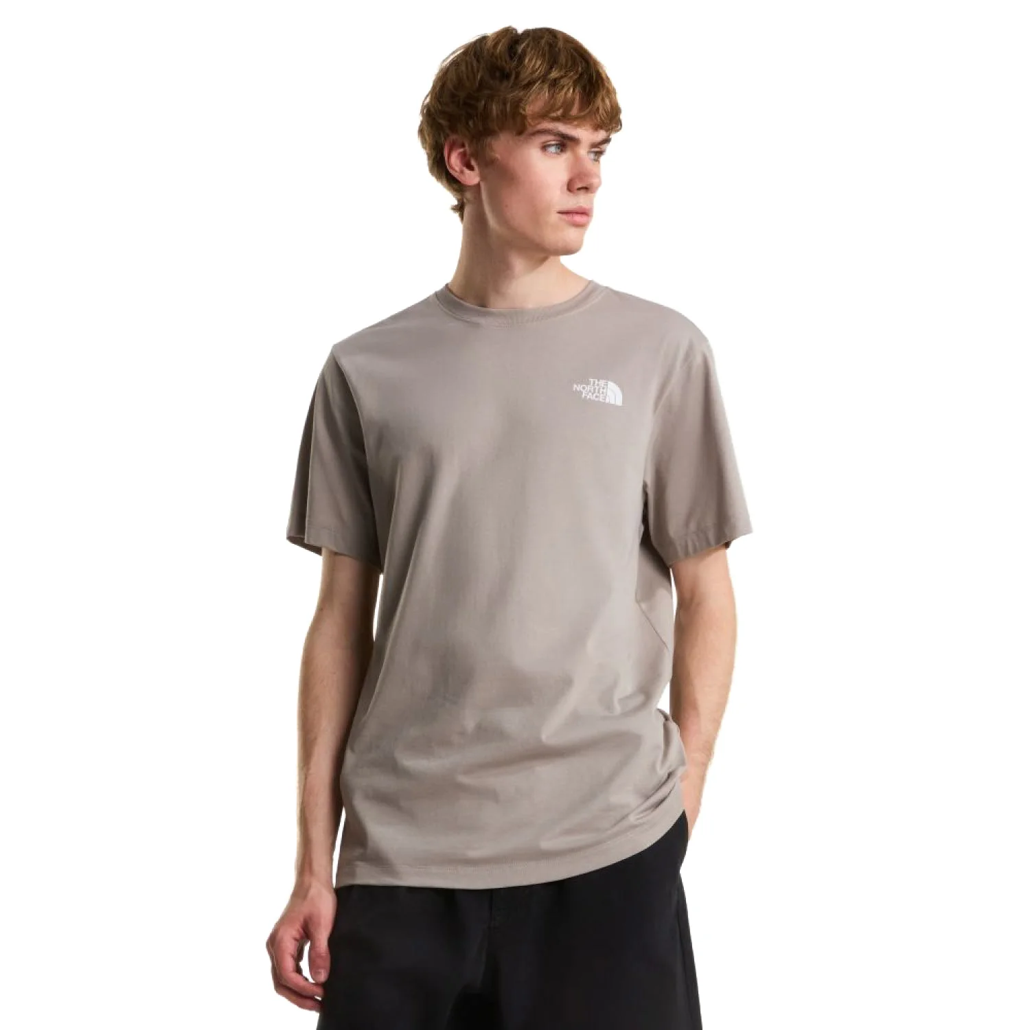 The North Face Evolution Box NSE Regular SS Tee Stone Slab