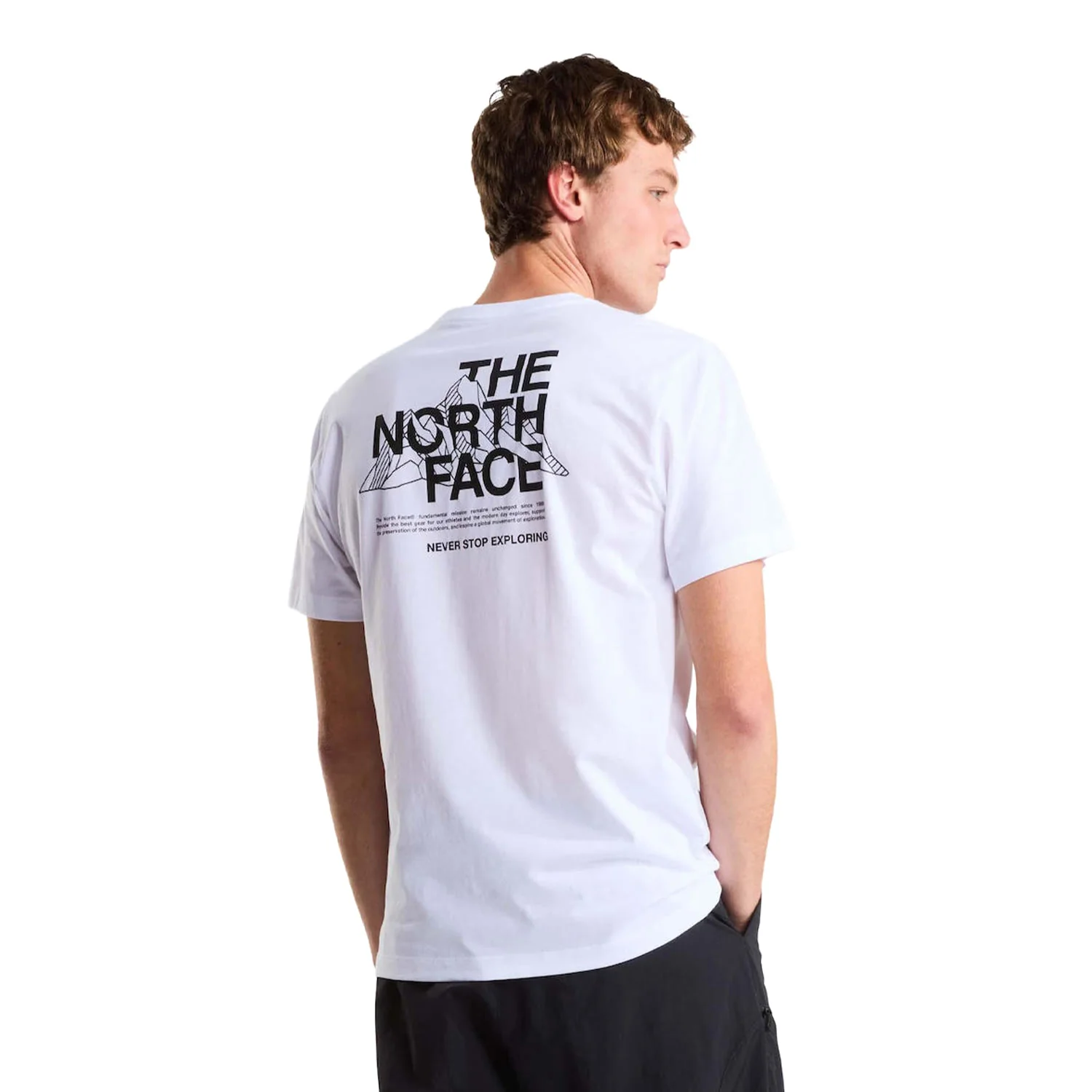 The North Face Mountain Sketch Regular SS Tee TNF White - Image 2