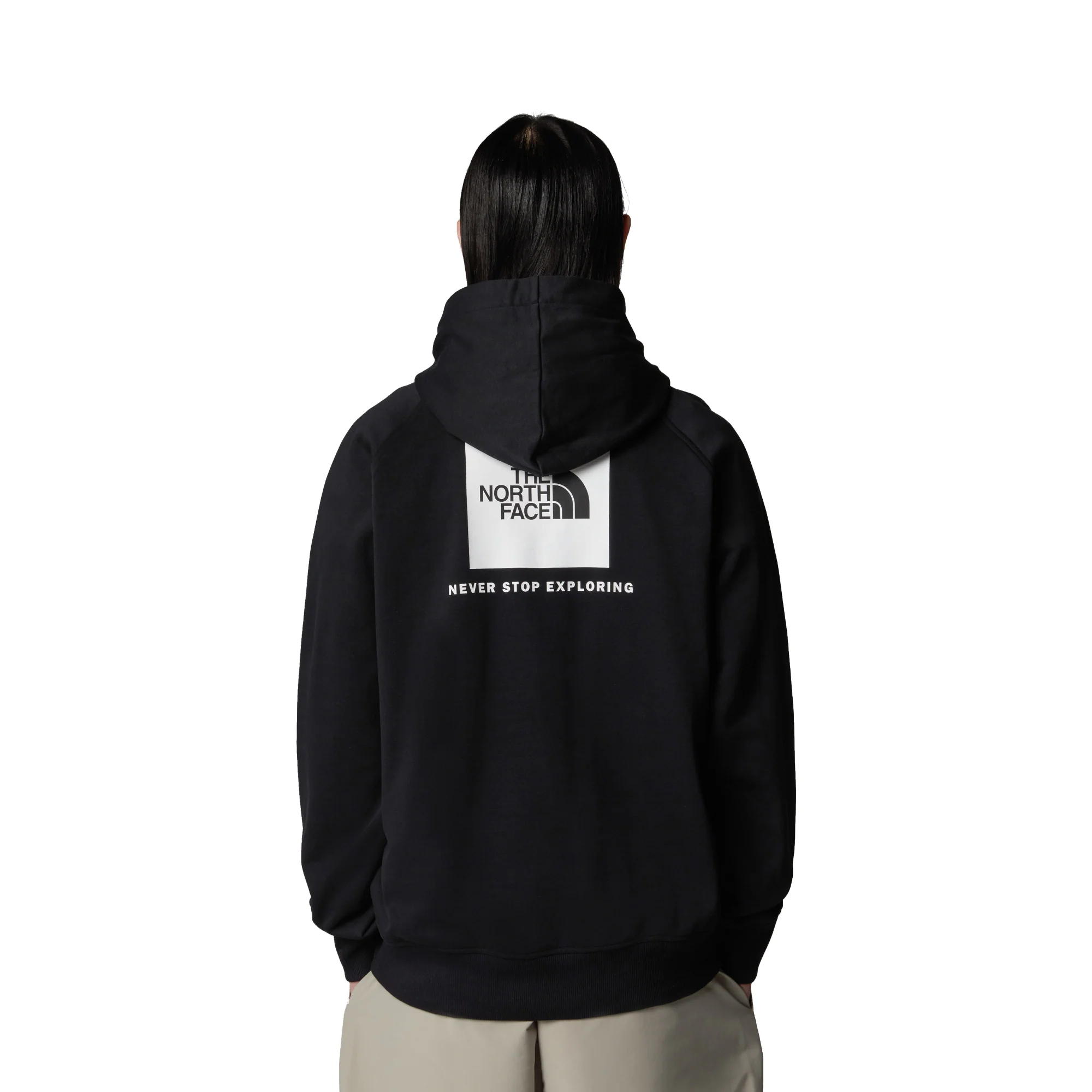 The North Face Raglan Box NSE Hoodie TNF Black/TNF White - Image 2