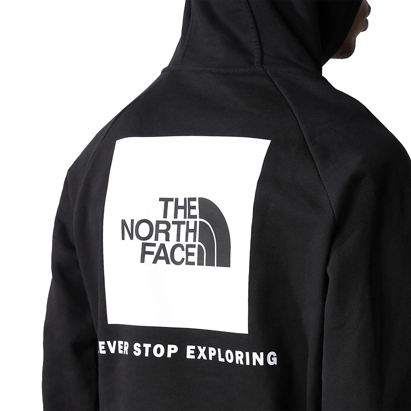 The North Face Raglan Redbox Hood Sweat TNF Black/TNF White - Image 3