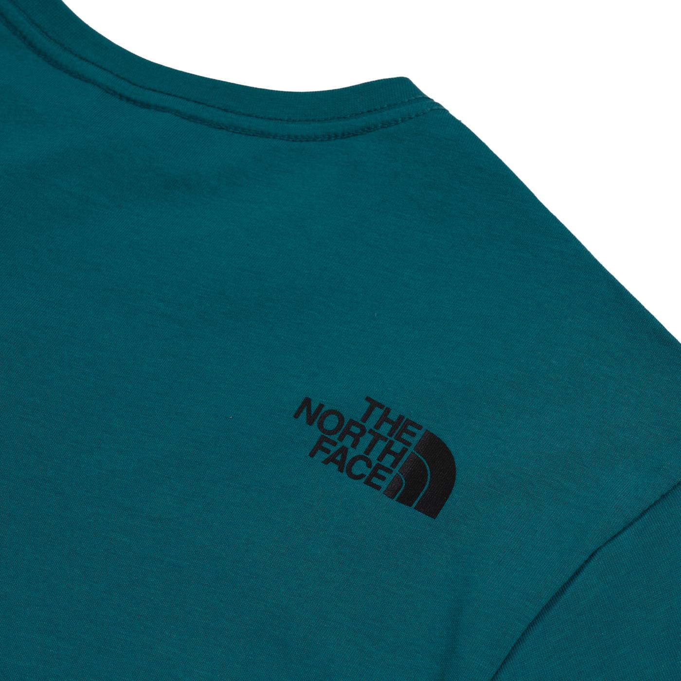 The North Face S/S Fine Tee Blue Coral - Image 3