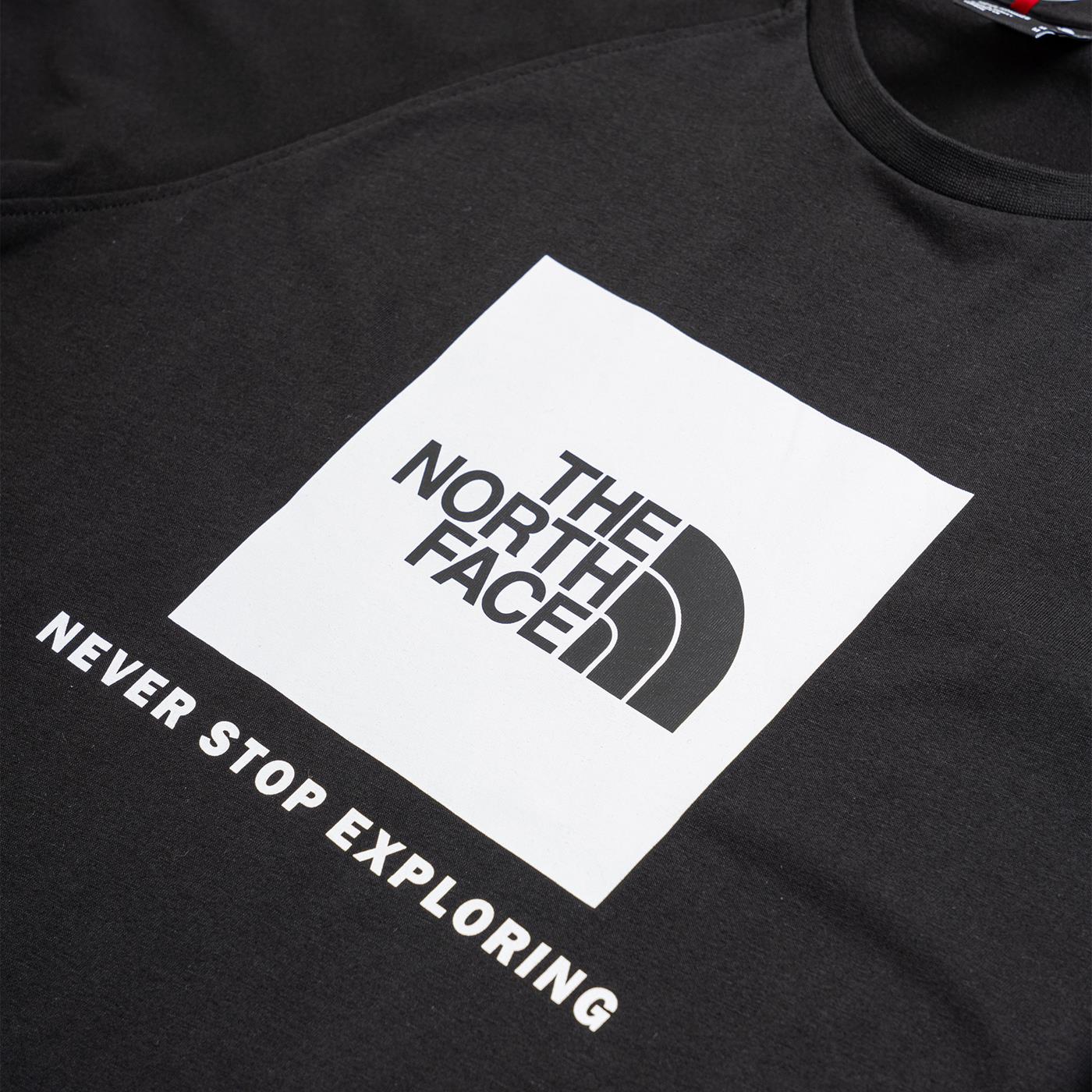 The North Face S/S Raglan Red Box Tee TNF Black/TNF White - Image 3