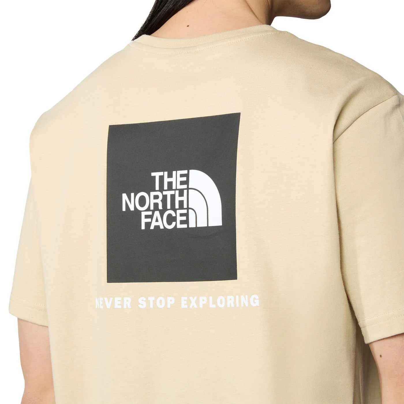 The North Face S/S Redbox Tee White Dune/Muted Pine - Image 3