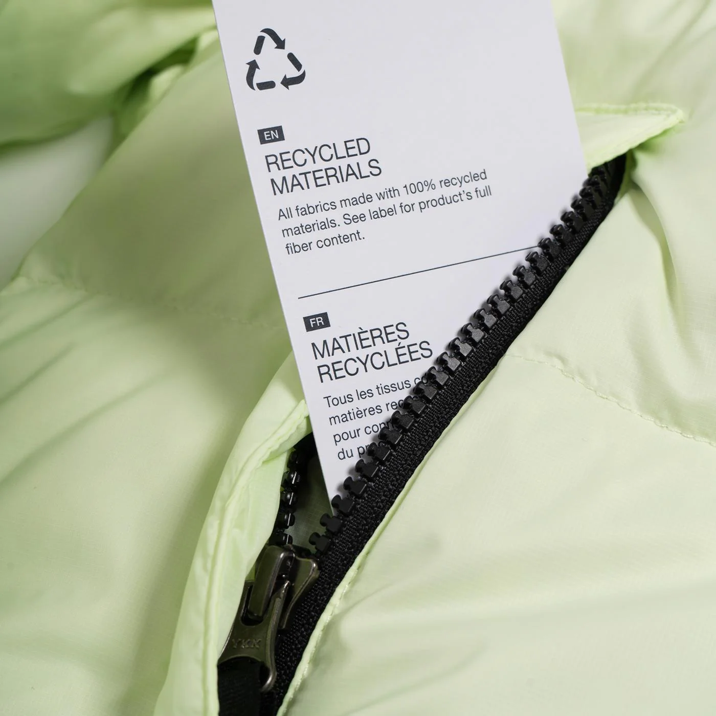 The North Face W Nuptse Short Jacket Lime Cream - Image 5
