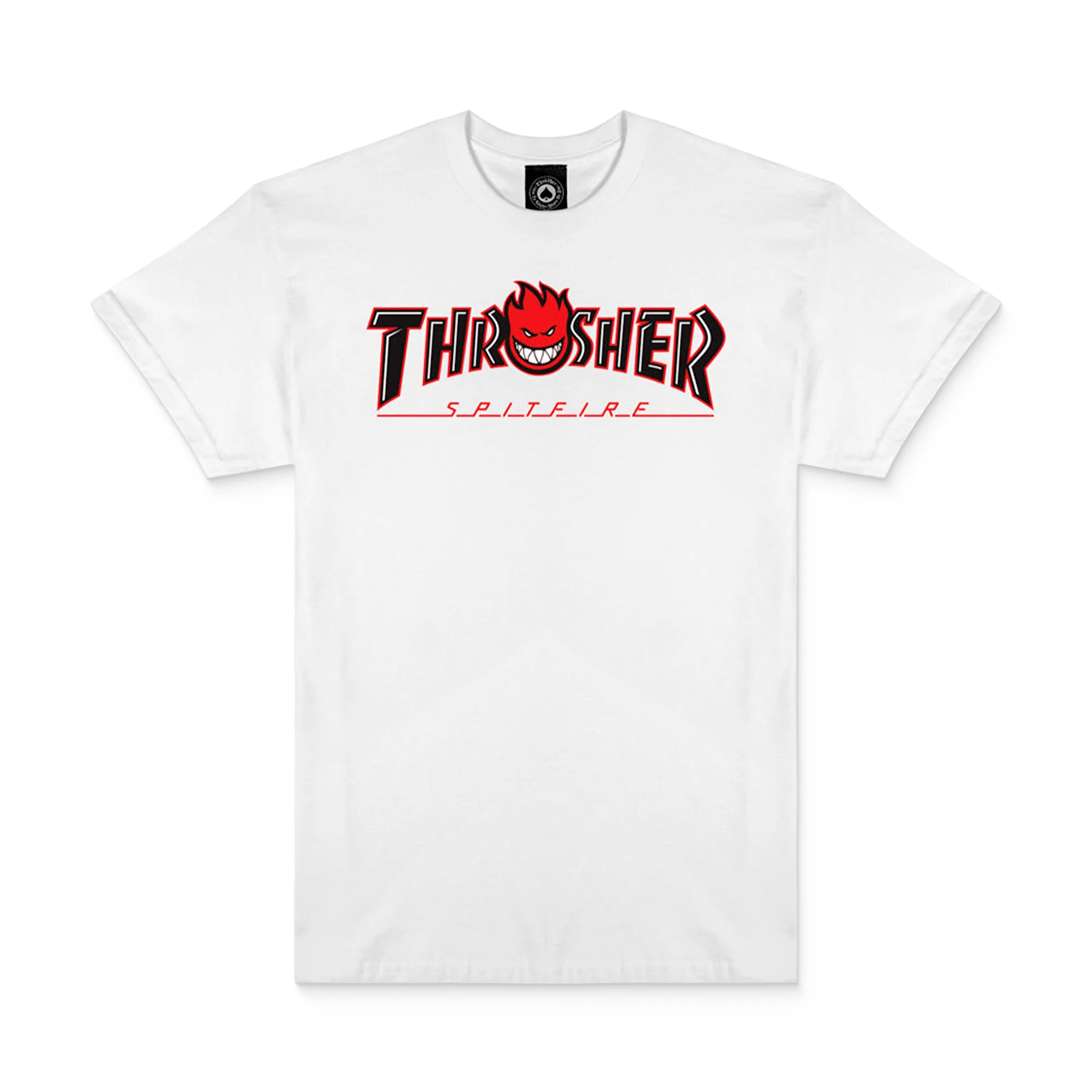 Thrasher x Spitfire Big Head Outline Tee White