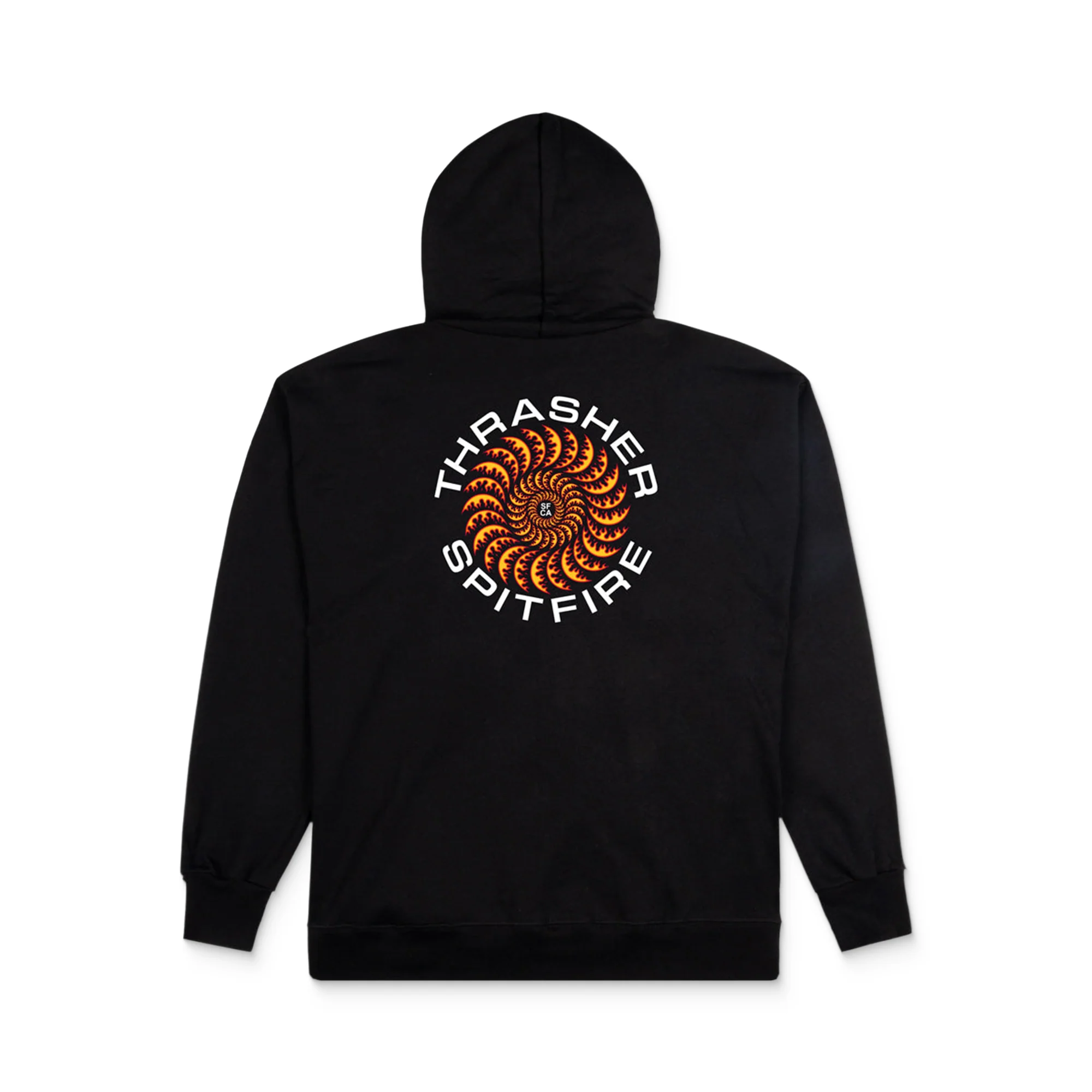 Thrasher x Spitfire Classic Swirl Hoodie Black - Image 2