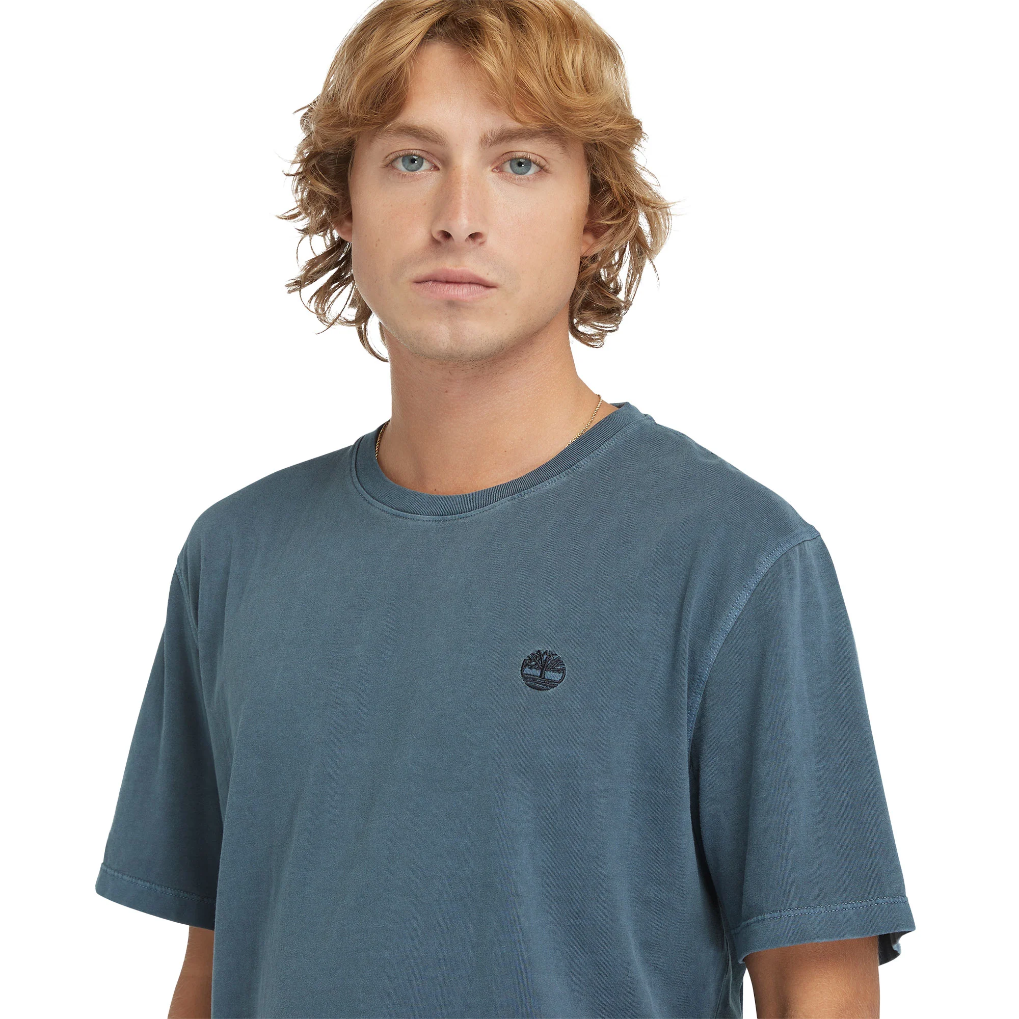 Timberland Dunstan River Garment Dye SS Tee Dark Sapphire - Image 3