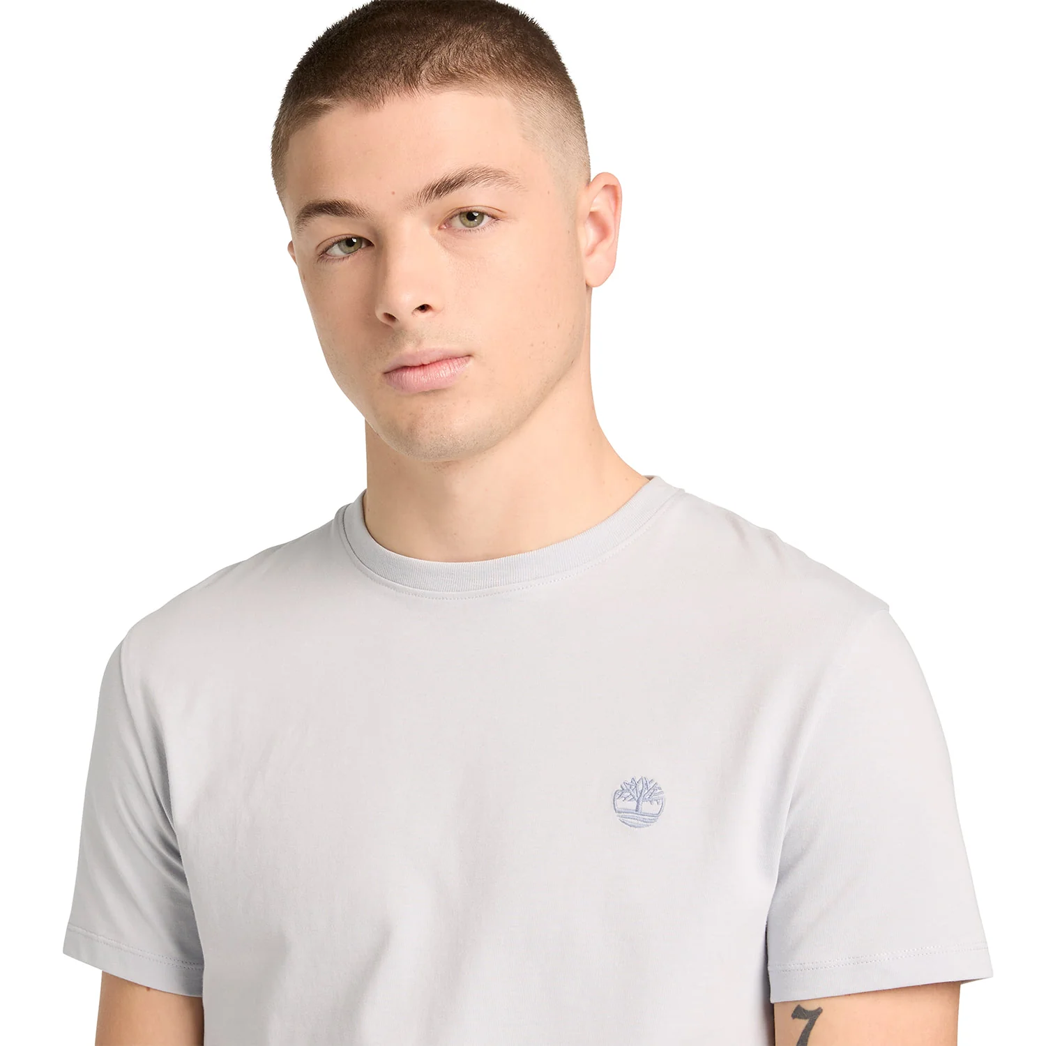 Timberland Dunstan-River SS Tee Gray Dawn - Image 3