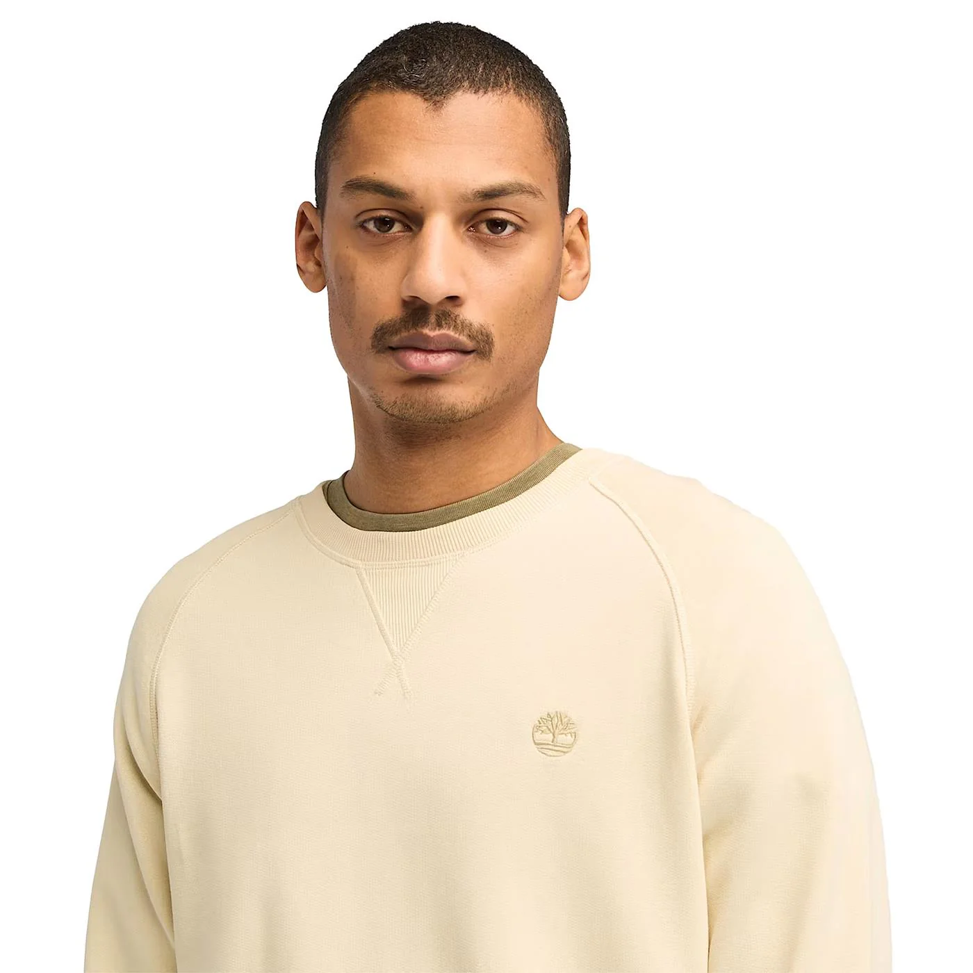 Timberland Exeter River Brushed Back Crew Sweatshirt Angora - Image 3