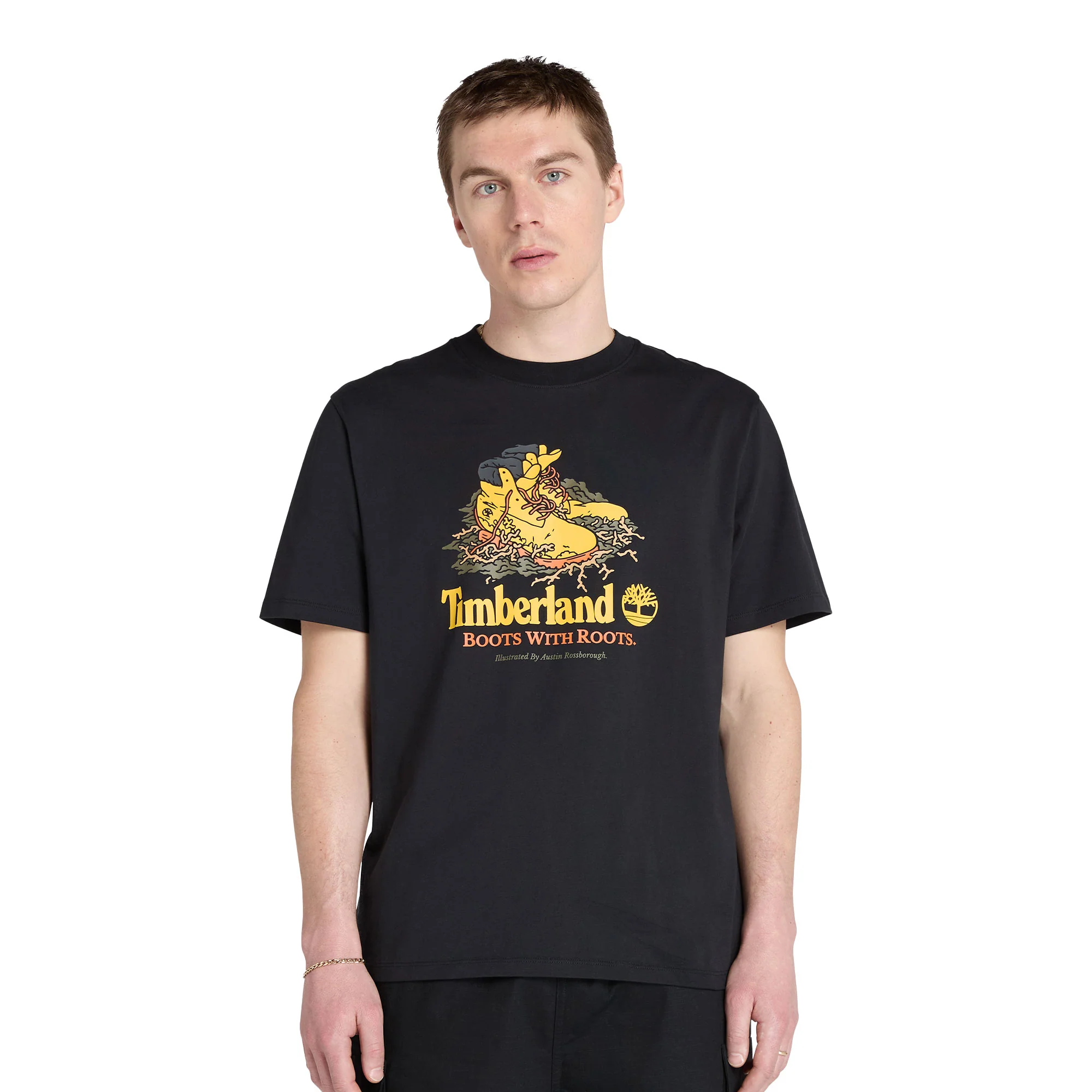 Timberland Front Boot Graphic Tee Black
