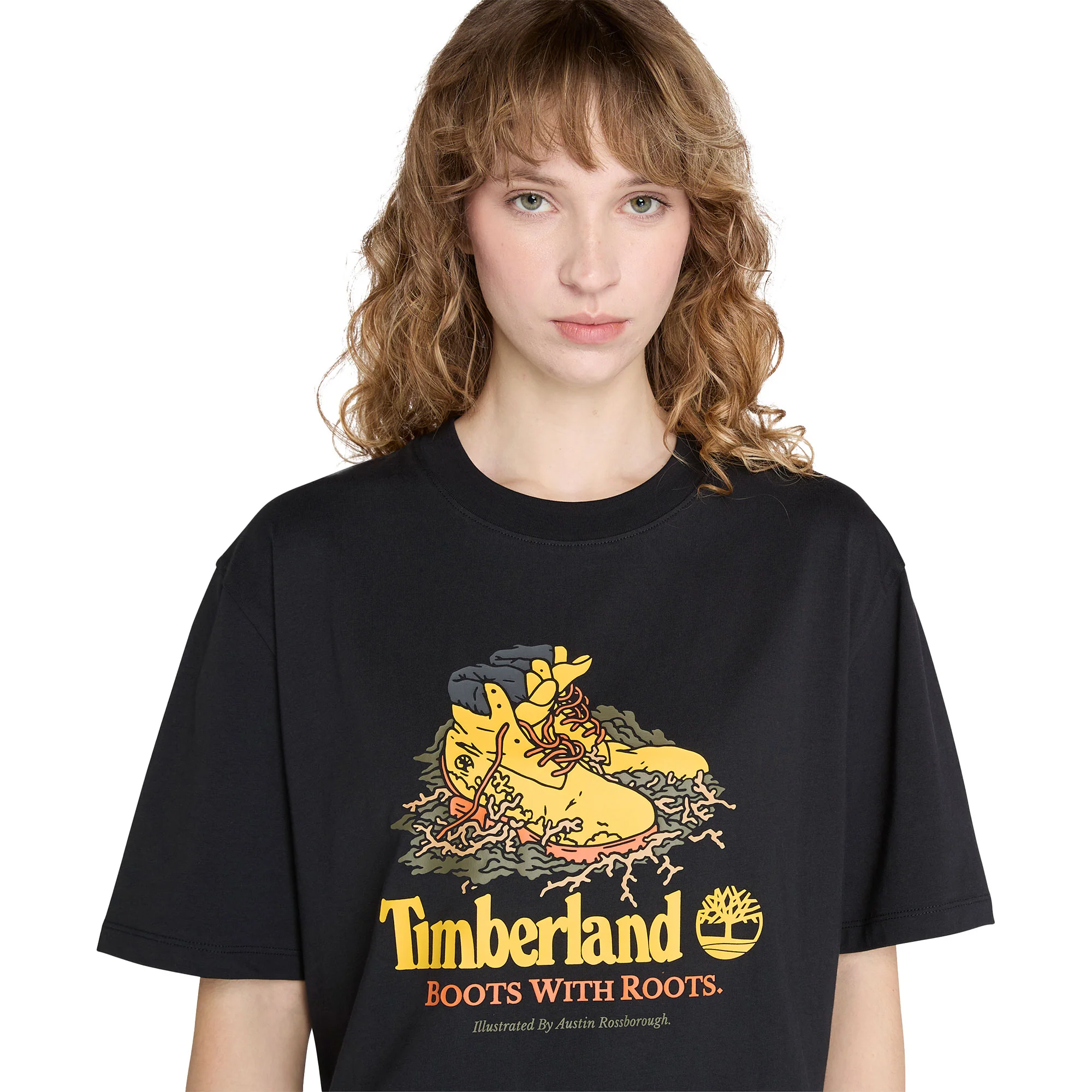 Timberland Front Boot Graphic Tee Black - Image 3
