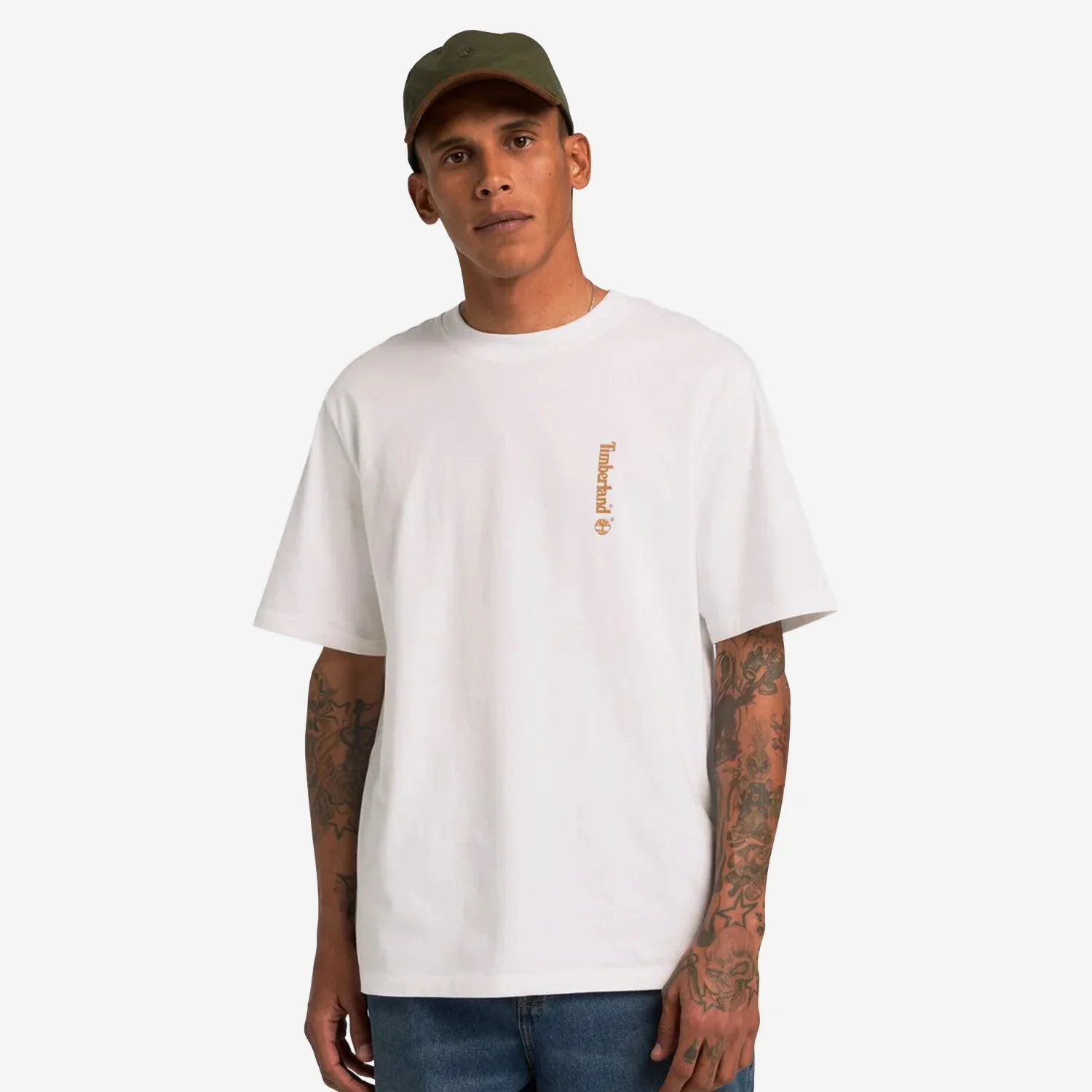 Timberland "Oval Logo" Graphic SS Tee White