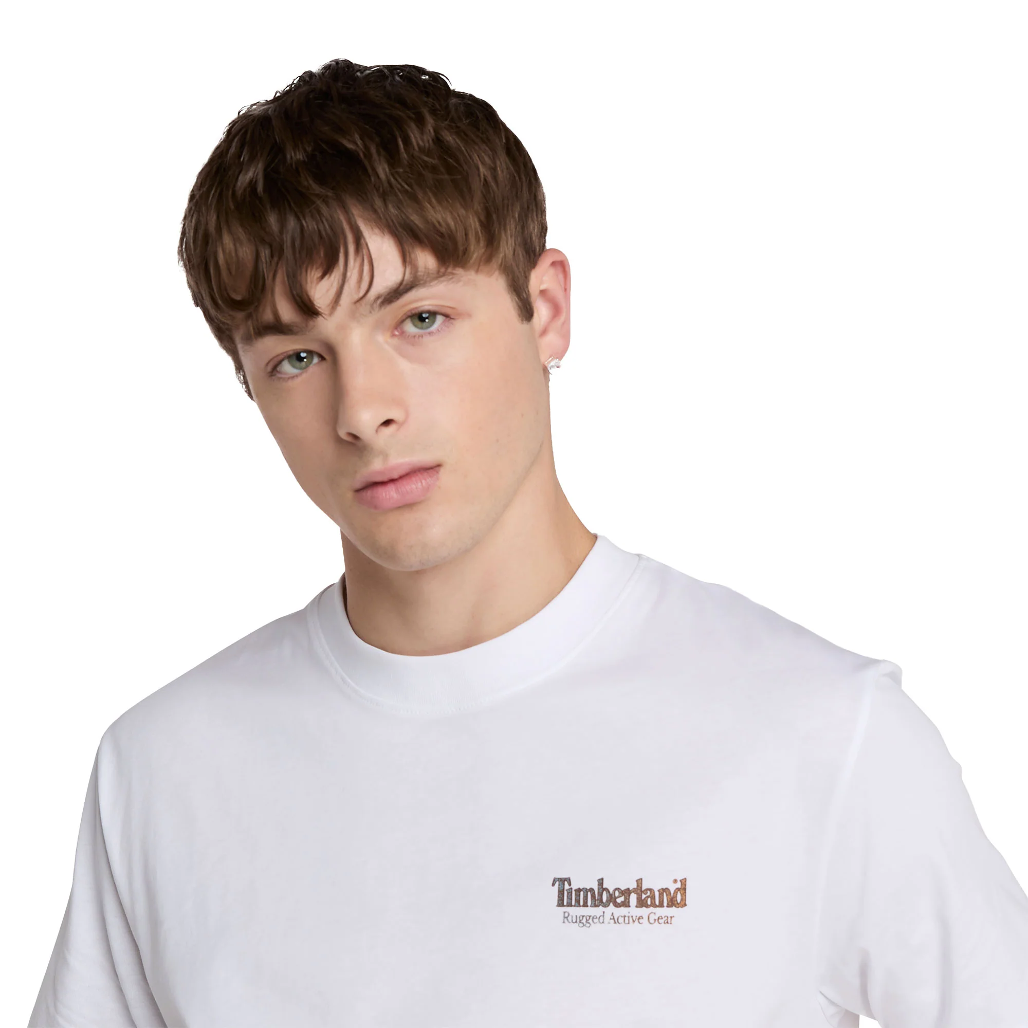 Timberland Rugged Active Gear Back Graphic Tee White - Image 3