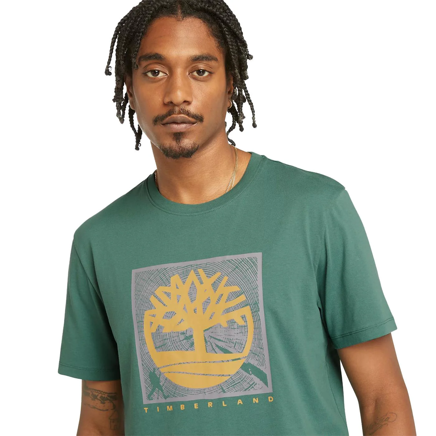 Timberland SS Front Graphic Tee Sea Pine - Image 3