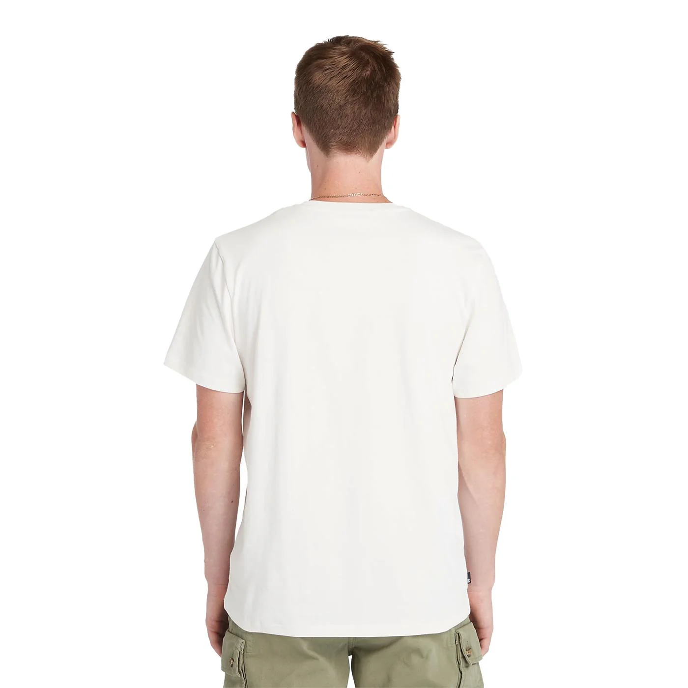 Timberland SS Front Graphic Tee Vintage White - Image 2