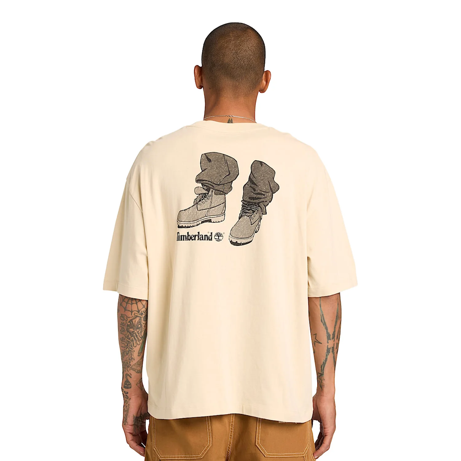 Timberland "Timbs On My Feet" Graphic SS Tee Putty - Image 2