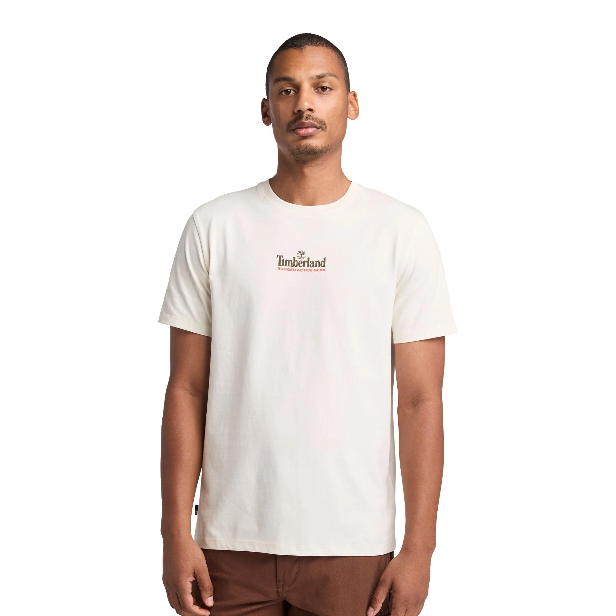 Timberland Washed Back On The Road GRaphic Tee Vintage White - Image 2