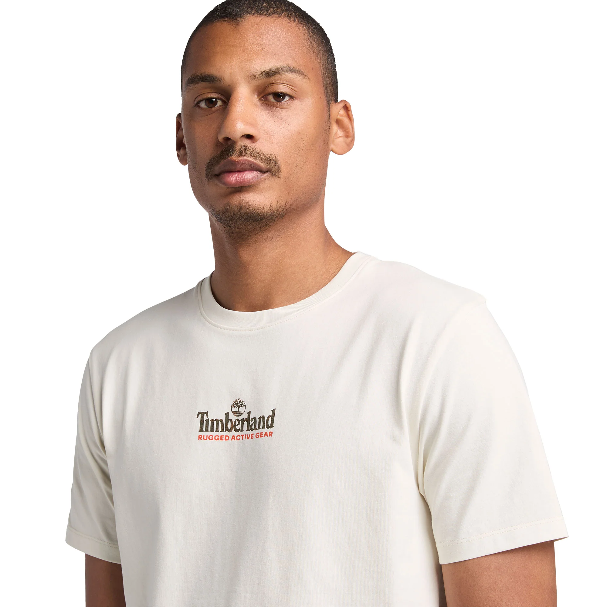 Timberland Washed Back On The Road GRaphic Tee Vintage White - Image 3